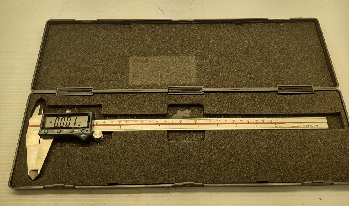 SPI 29-004-9 0 to 12″ Range 0.0005″ Resolution, IP54 Electronic Caliper