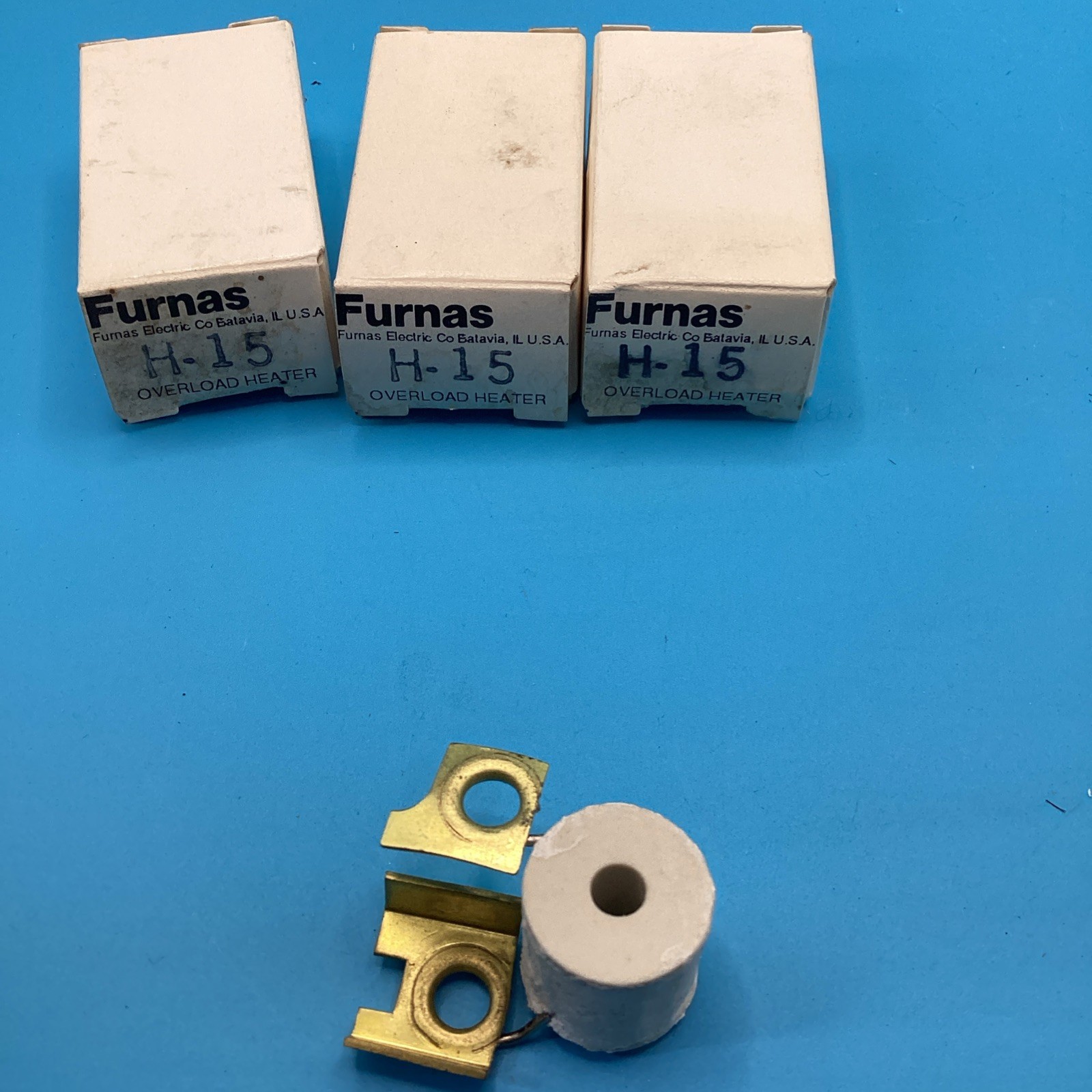 LOT OF (3) NEW FURNAS OVERLOAD HEATER ELEMENTS H15
