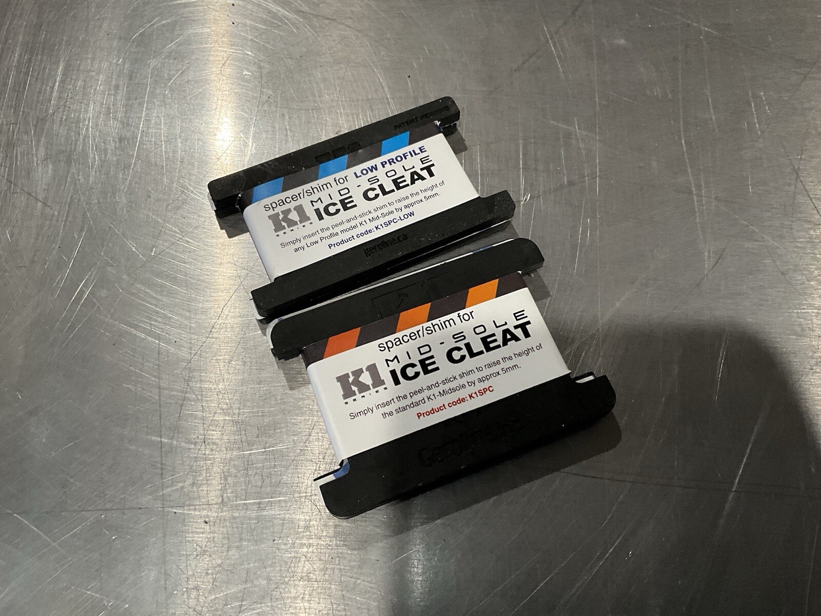 K1 SERIES Lot Of 2, Spacer / Shim Ice Cleat Low Profile & Reg K1SPC & K1SPC-LOW
