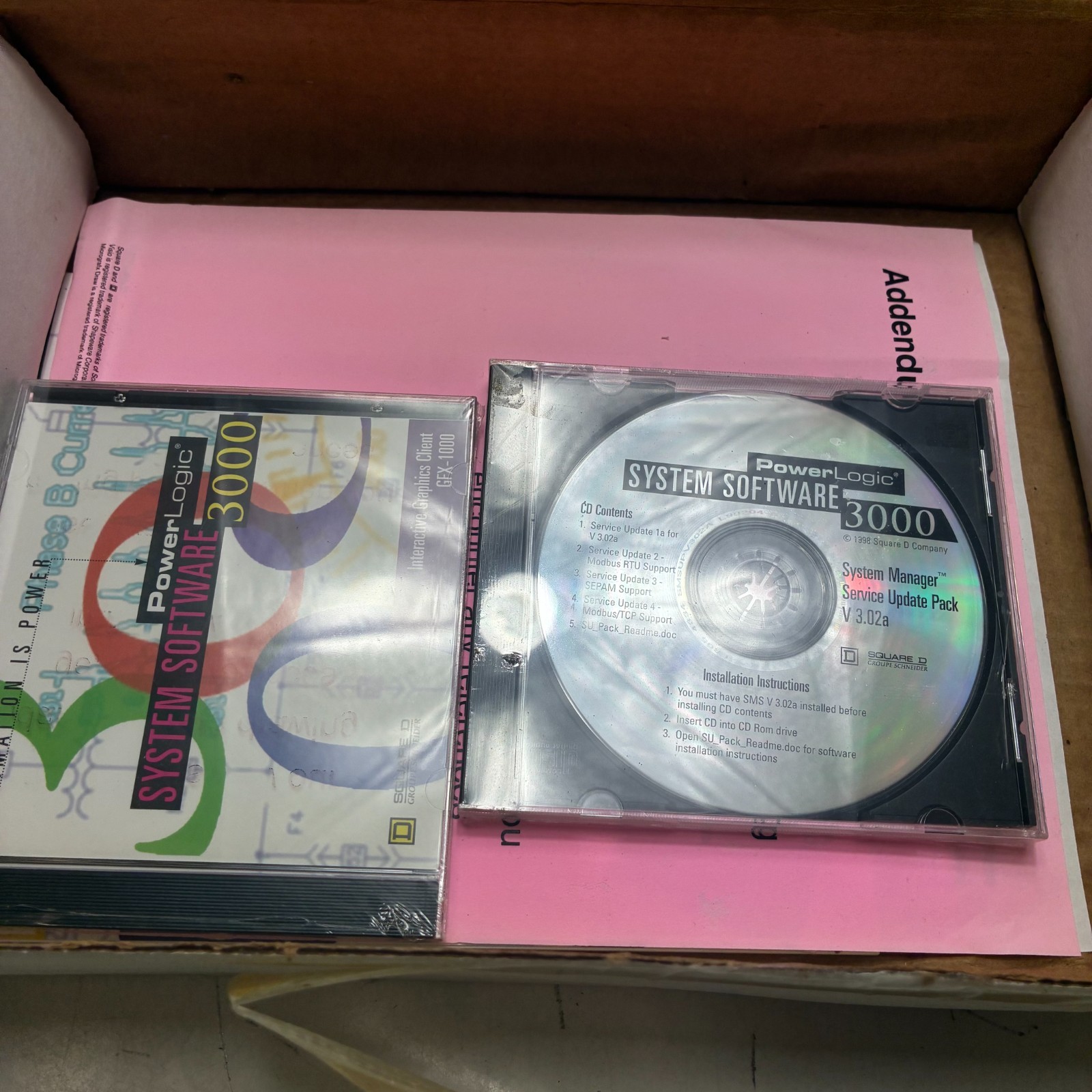 SQUARE D 3080 GFX-1000 POWERLOGIC INTERACTIVE GRAPHICS CLIENT SOFTWARE