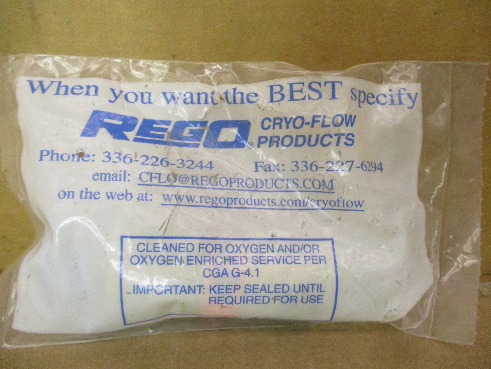 New Lot of 6 Pcs REGO PRV9432T Safety, 25″, Line 350# O2 Clean 53124PRX