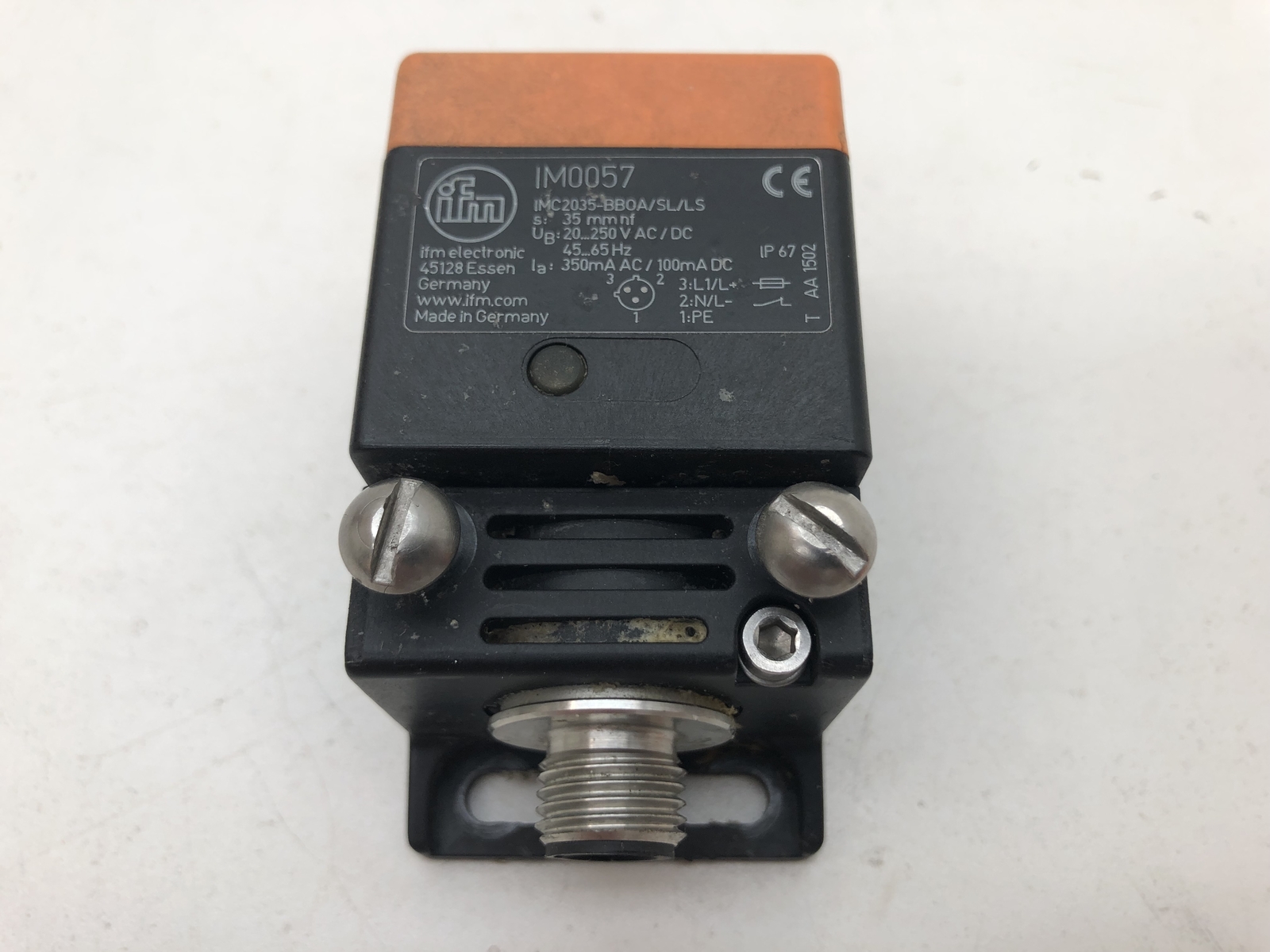 (QTY.2) IFM ELECTRONIC IM0057 INDUCTIVE SENSOR