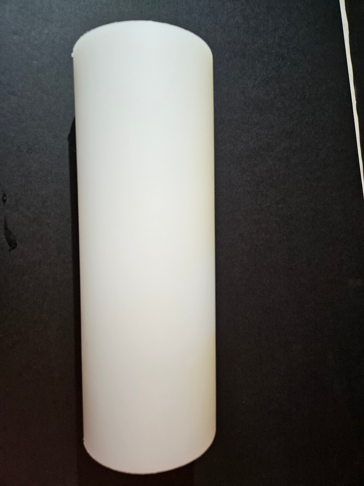 White Nylon Plastic Round Tube Cylinder Pipe Length 8 3/4″ OD 3 1/8 ID 1.85. #1