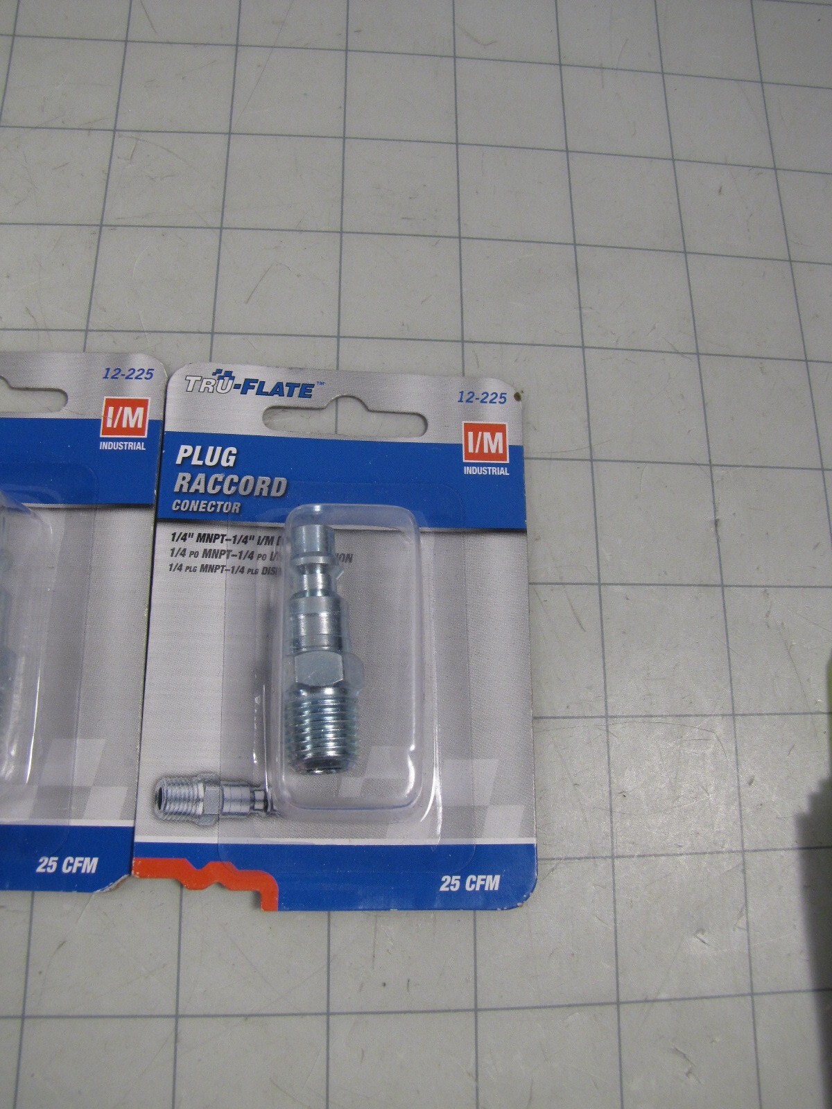 5pk Tru Flate 12-225 Plug Raccord Connector 1/4″ MNPT Plug x 1/4″ I/M Design NEW
