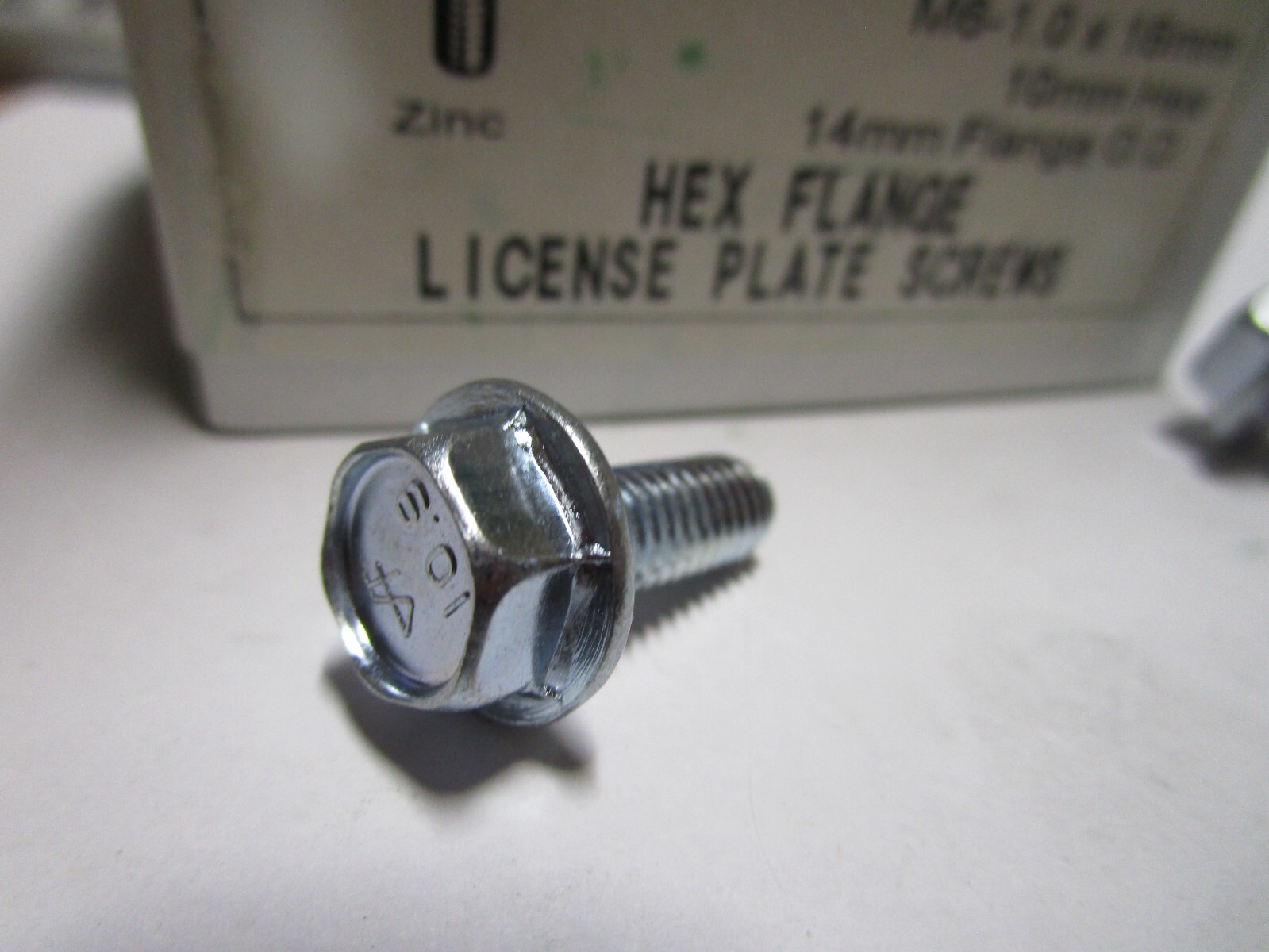 M6-1.0 x 16 Zinc Hex Flange Screw QTY 39