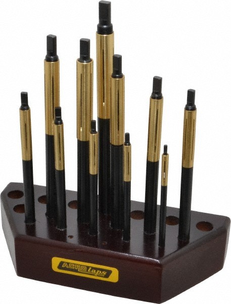 Made in USA 11 Piece Barrel Lap Set 3/16″ to 1/2″ Hole Diameter