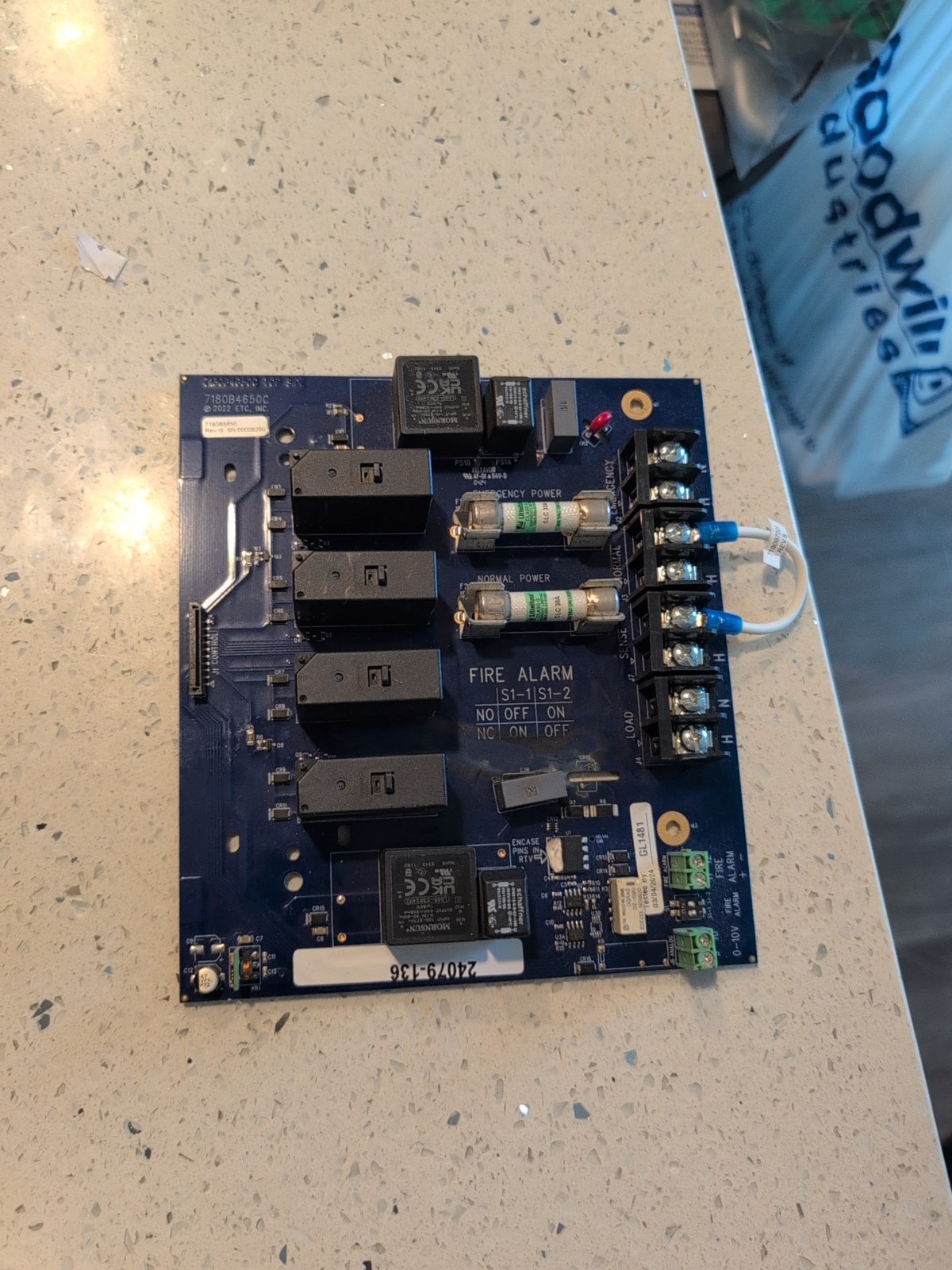 Fire Alarm S1-1 S1-2 Control Board Altronix? Simplex? 7180B4650A 7180B5650