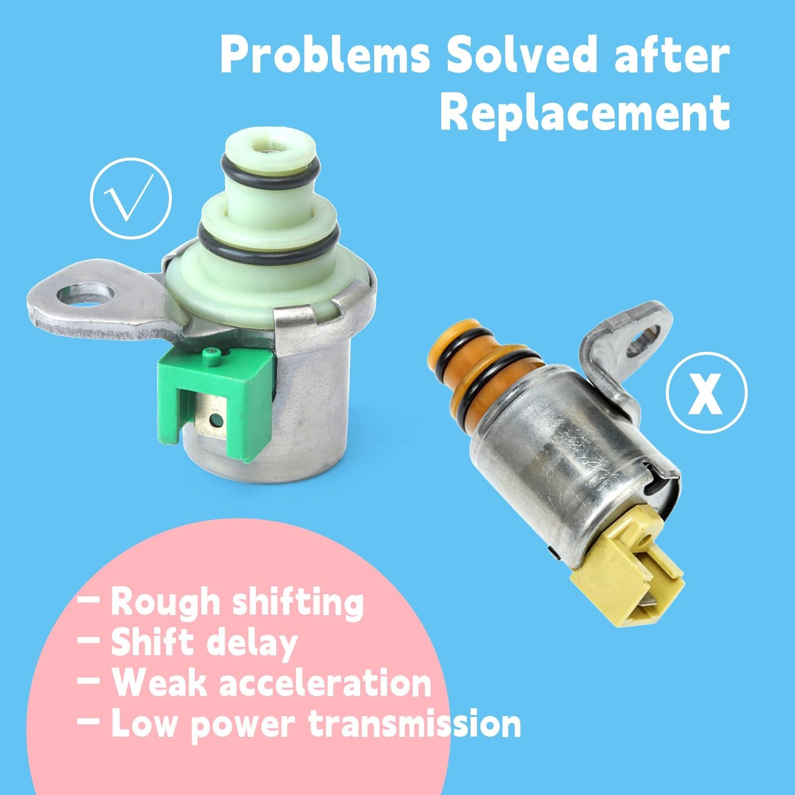 4F27E Transmission Shift Solenoid Filter Kit Replacement for Ford Focus Trans…