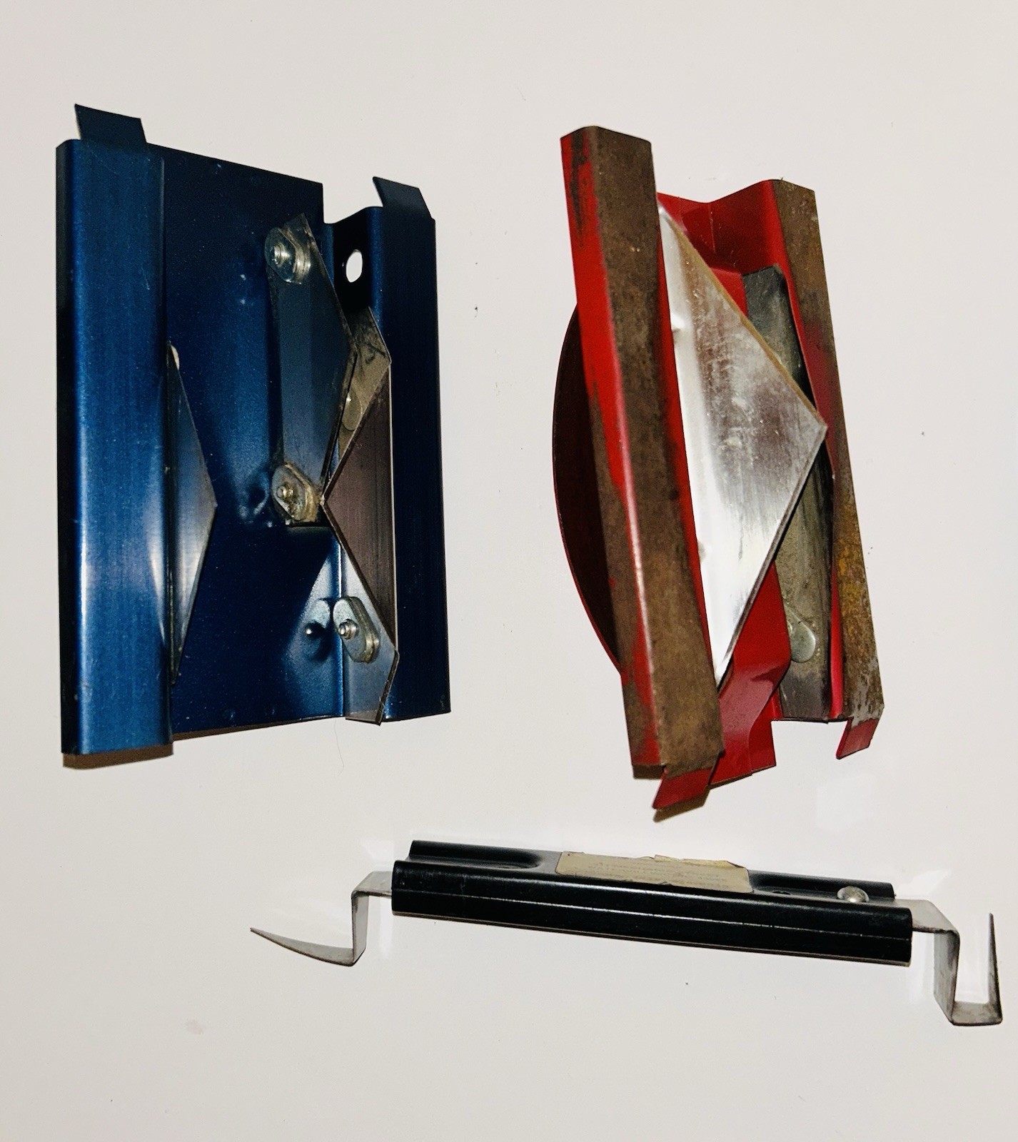 4 Amcraft Gray Blue & Red HVAC Cutting Tool Duct Board SS + 2 Cuts-All Tools Lot