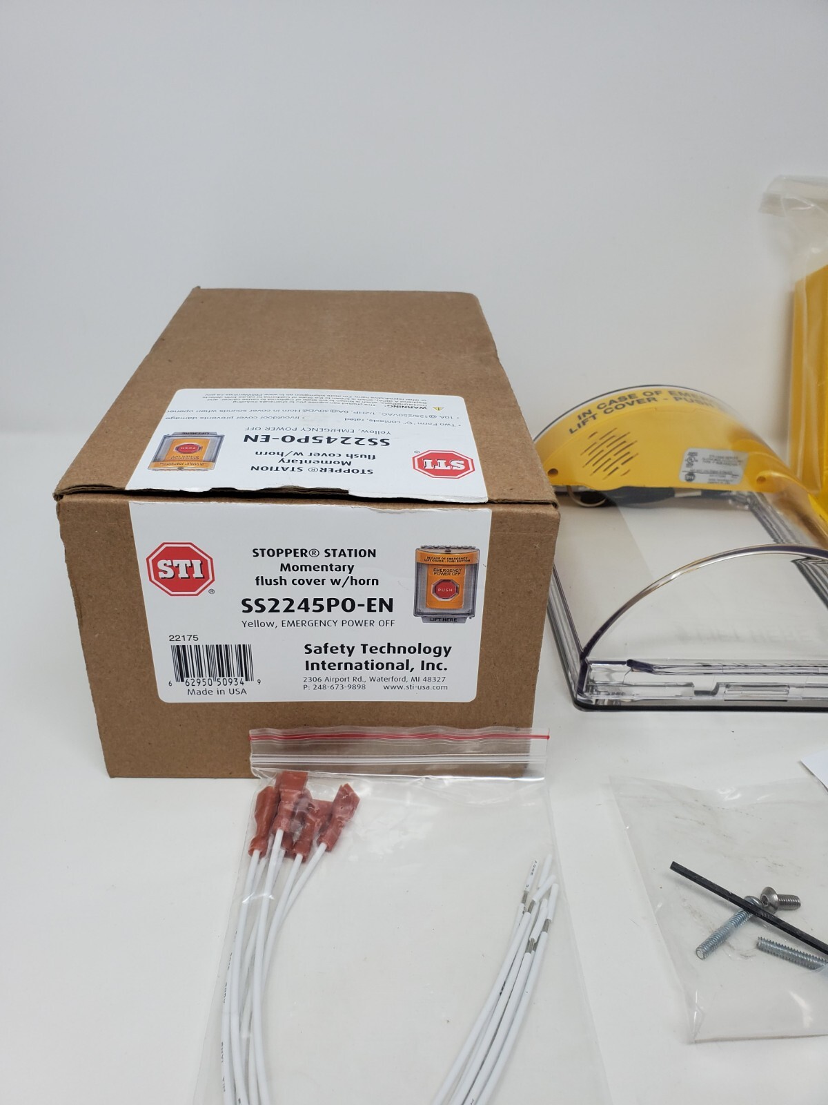 Safety Technology International Ss2245po-En Emergency Power Off Push