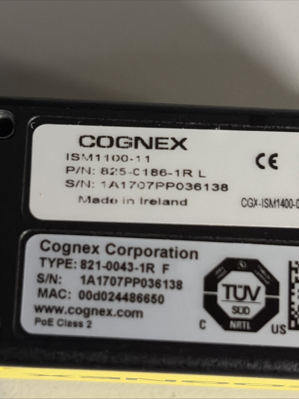 ISM1100-11 Cognex Perfect Quality With Lens