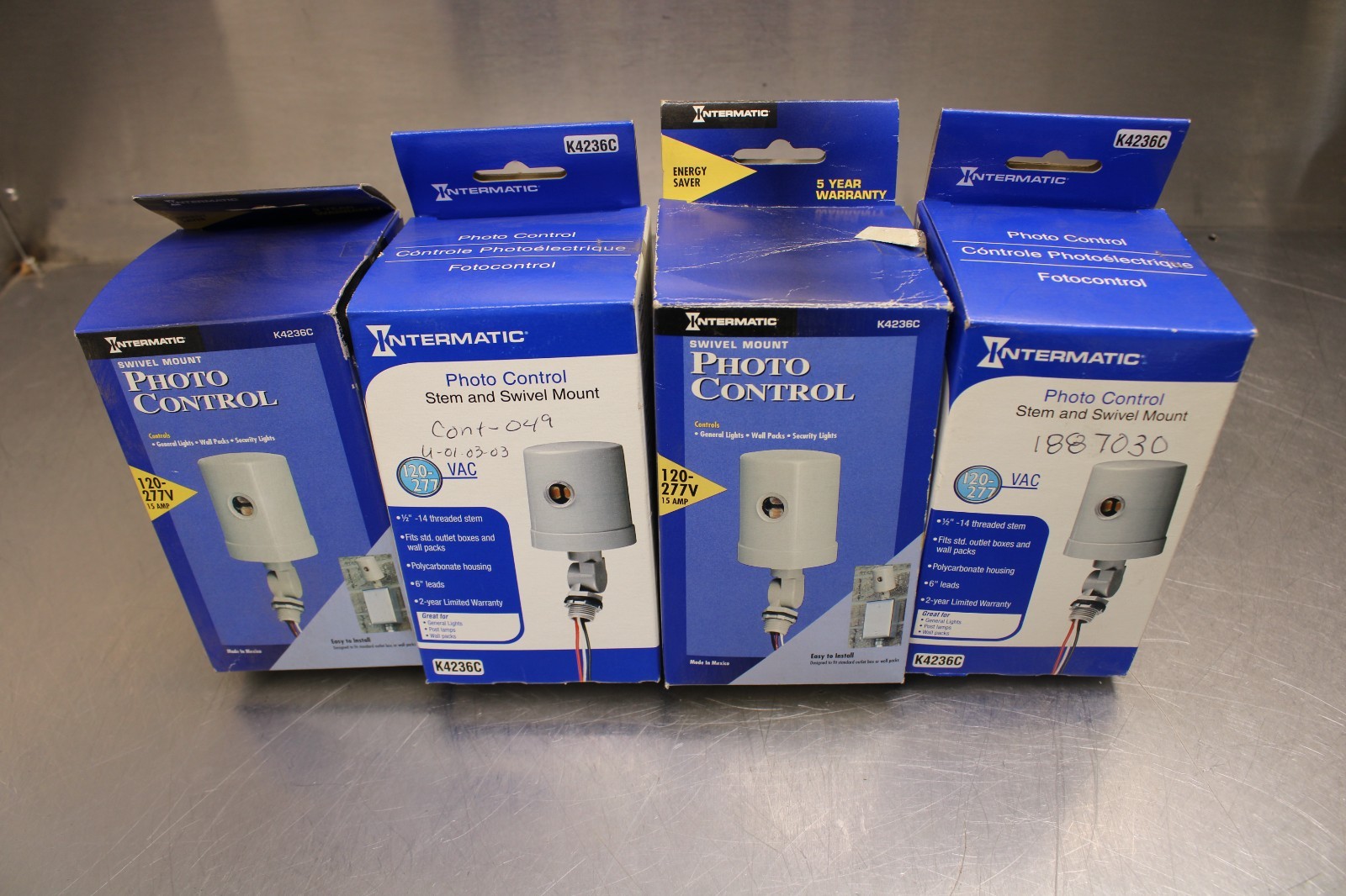 Intermatic K4236C Photo Control Lot of 4!
