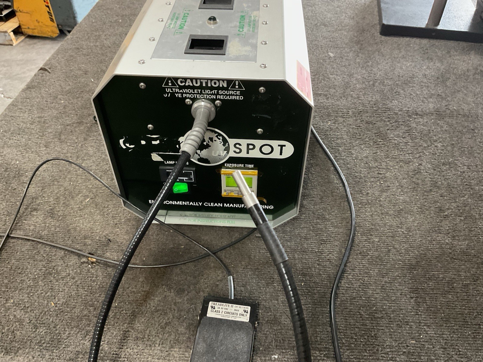 American Ultraviolet Green Spot UV Curing System w/ Light Guide & Foot Pedal