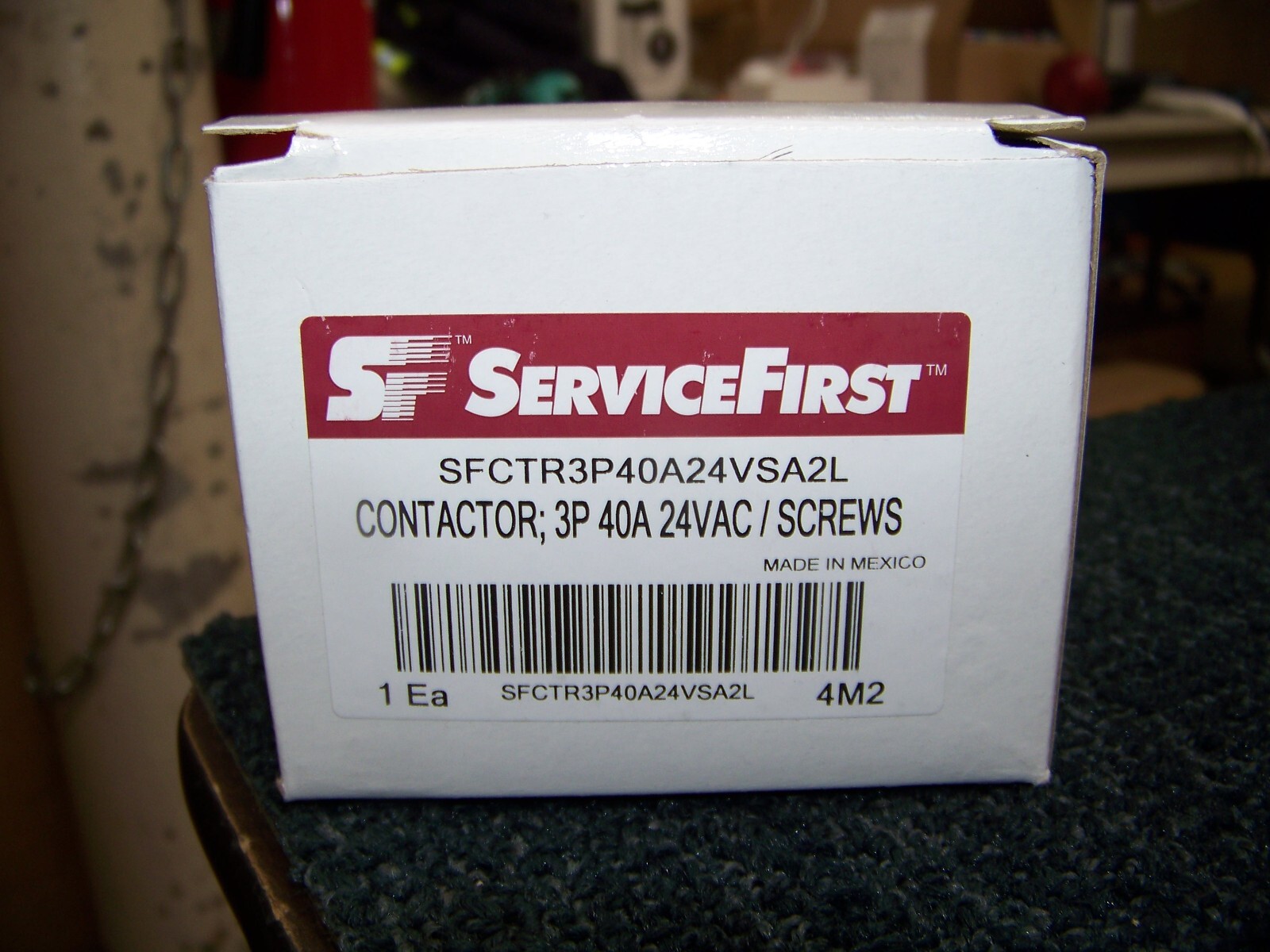 Service First Contactor 3P 40A 24 VAC / Screws SFCTR3P40A24VSA2L New