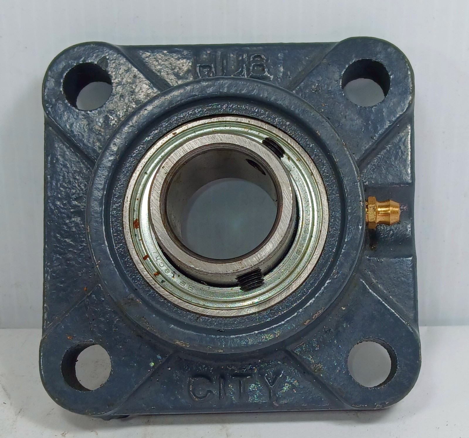 1 NEW HUB CITY 4 BOLT FLANGE MOUNT W/ RB TECH SB205-16 BEARING NNB *MAKE OFFER*