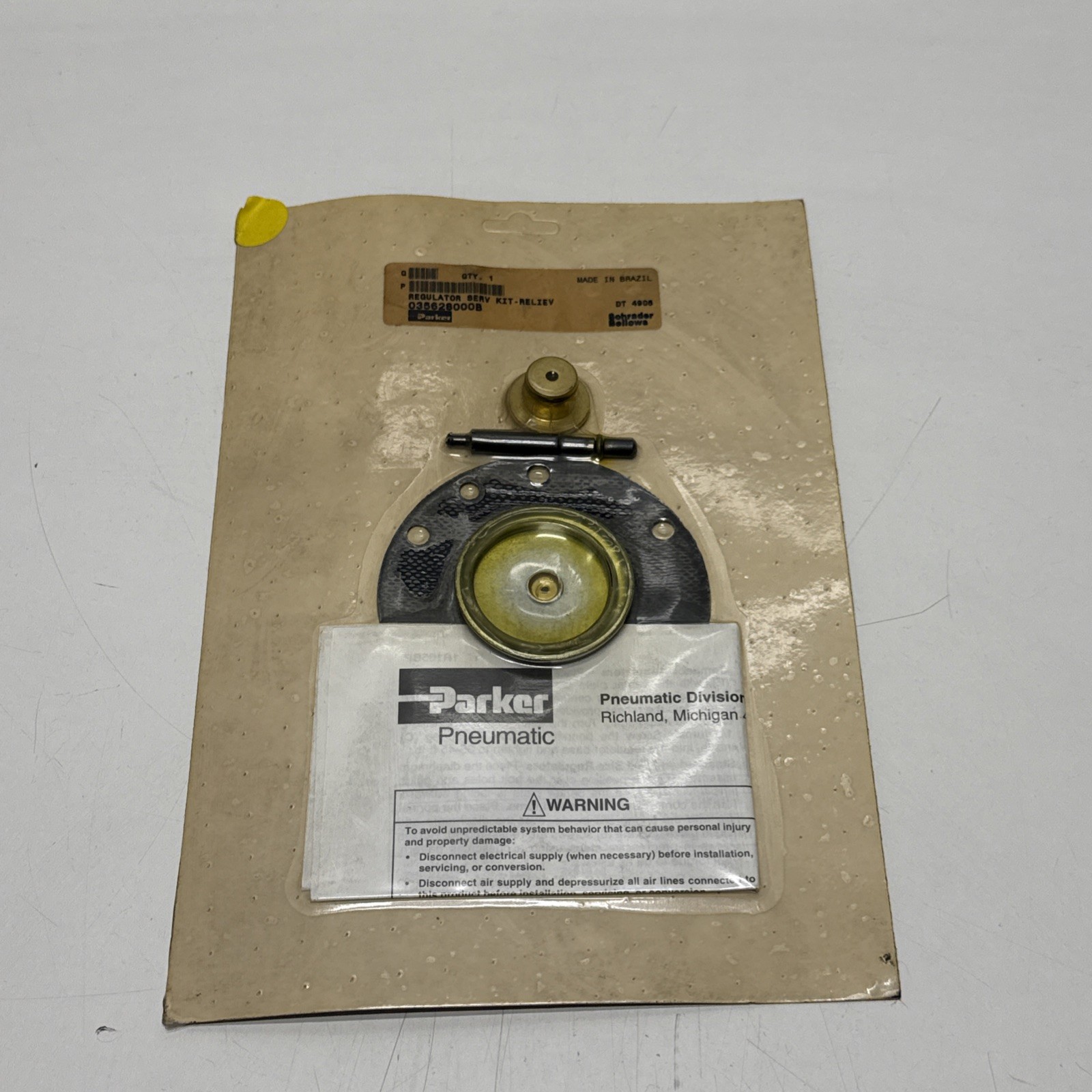 035628000B Schrader Bellows Regulator Valve Service Kit