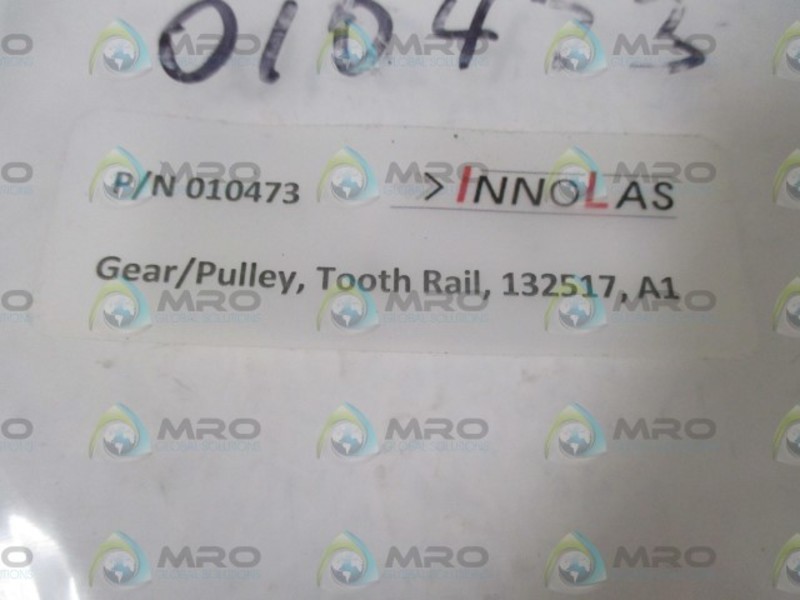 LOT OF 2 INNOLAS 010473 GEAR/PULLEY, TOOTH RAIL NSNP IN A BAG
