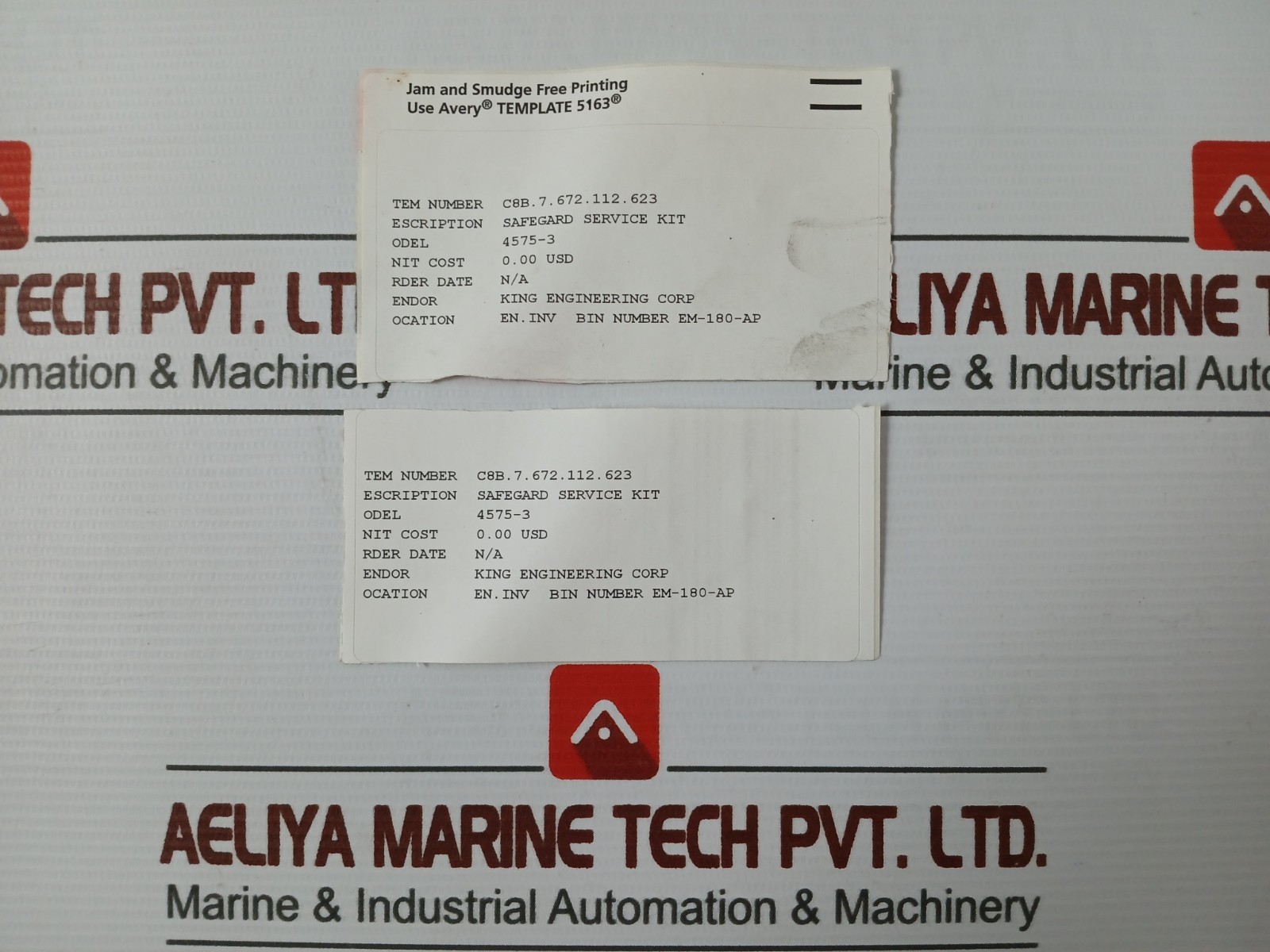 KING ENGINEERING 7334-2 Safeguard Section Service Kit