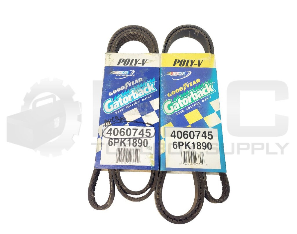 NEW LOT OF 2 GOODYEAR 6PK1890 GATORBACK POLY-V SERPENTINE BELT 6-RIB, 1890MM