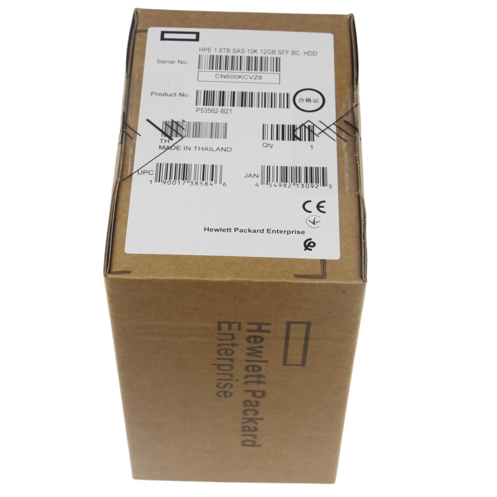 P53562-B21 P54682-001 HPE 1.8TB 2.5″ SAS 10K 12G SFF BC HDD Hard Drive NEW – US
