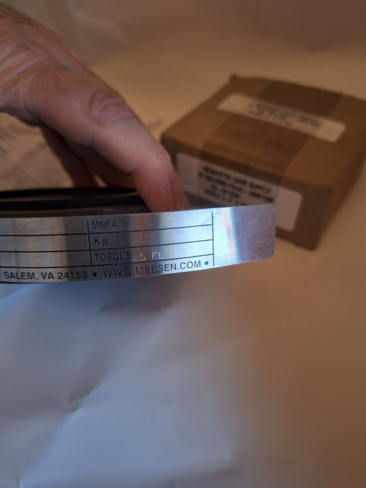 NEW MCMASTER CARR S3-02125M SER. 3, 2″ S 125 PSIG 25 FT LBS GRAPHILOR BURST DISC