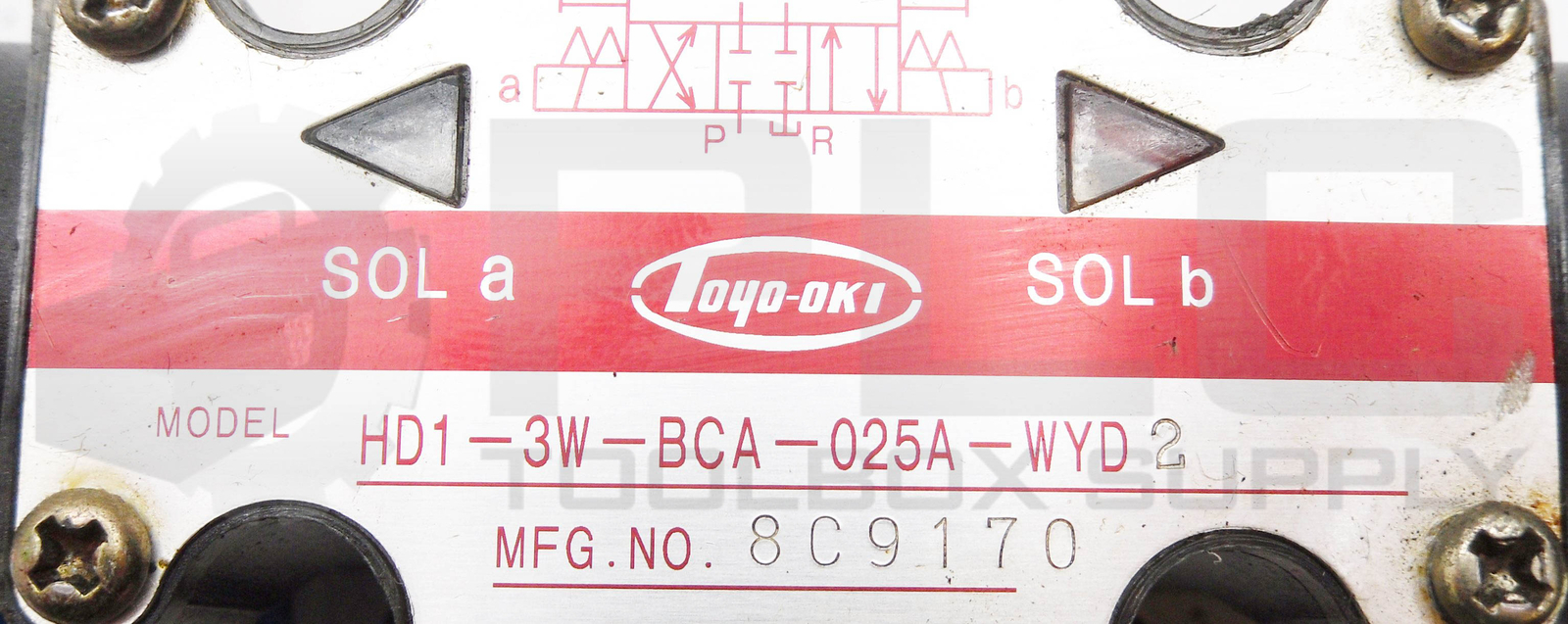 TOYO-OKI KOGYO HD1-3W-BCA-025A-WYD2 SOLENOID DIR VALVE 24VDC COILS *READ*