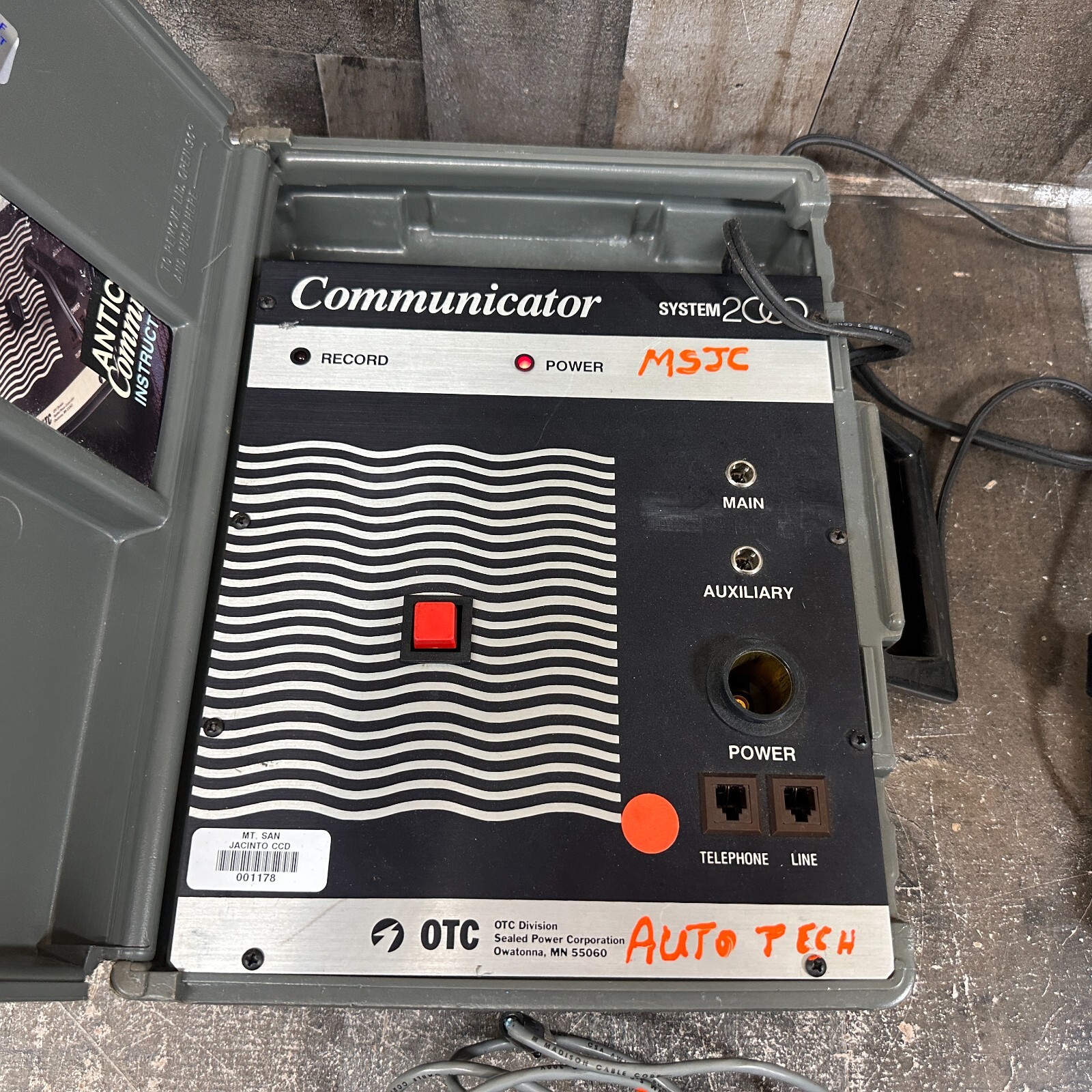 OTC System 2000 Communicator Anticipator System w/ Instruction Manual – As-IS