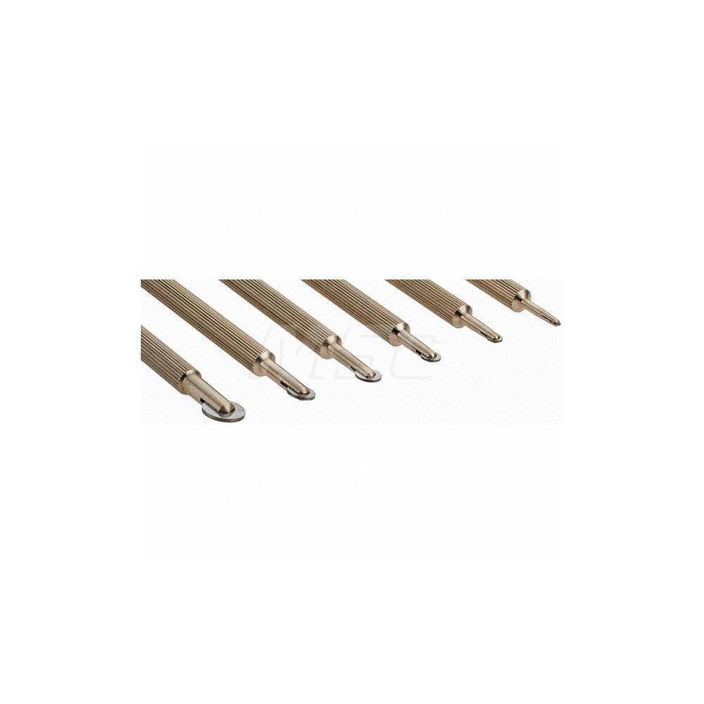 Hand Deburring Tool Set: 6 Pc, High Speed Steel For Hole Edges, Straight Edges