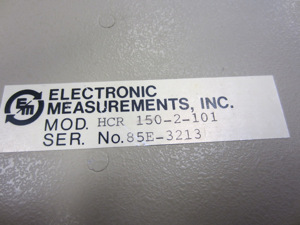 Electronic Measurements HCR-150-2-101 Power Supply HCR1502101