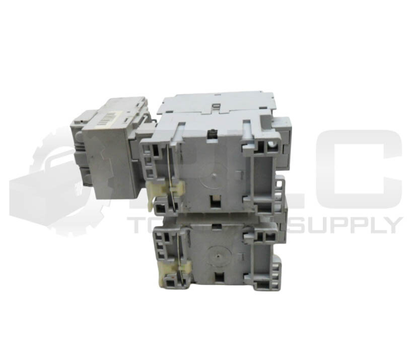 ALLEN BRADLEY 104-C09D22 /A CONTACTOR W/ (2) 100-C09*10 /A W/ 193-EA1DB /B