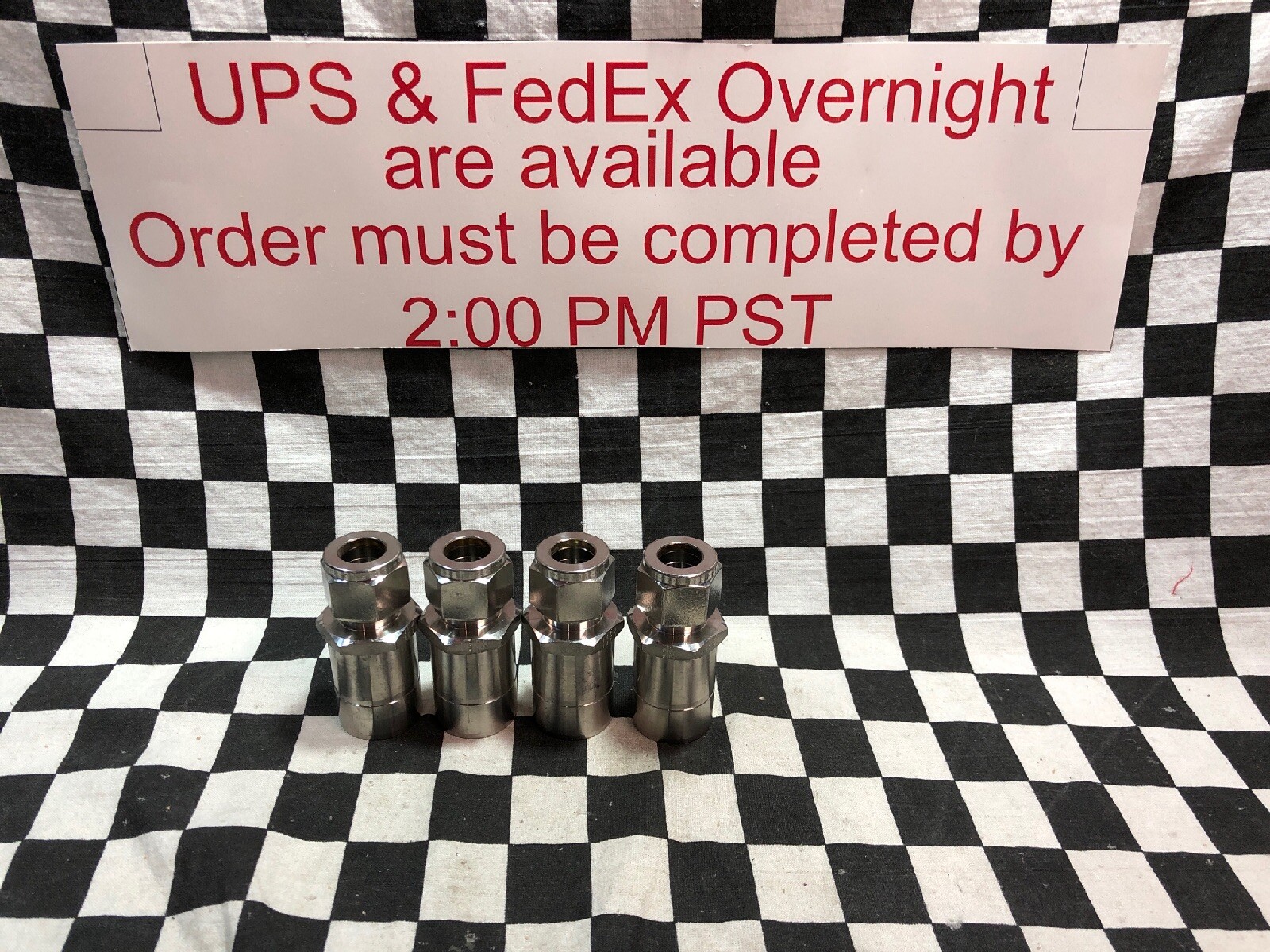 Lot Of 4 Parker REDUCER 1/2″ COMP X 1″ TUBE, 16TUR8-316, 16TUR8316, SHIPSAMEDAY