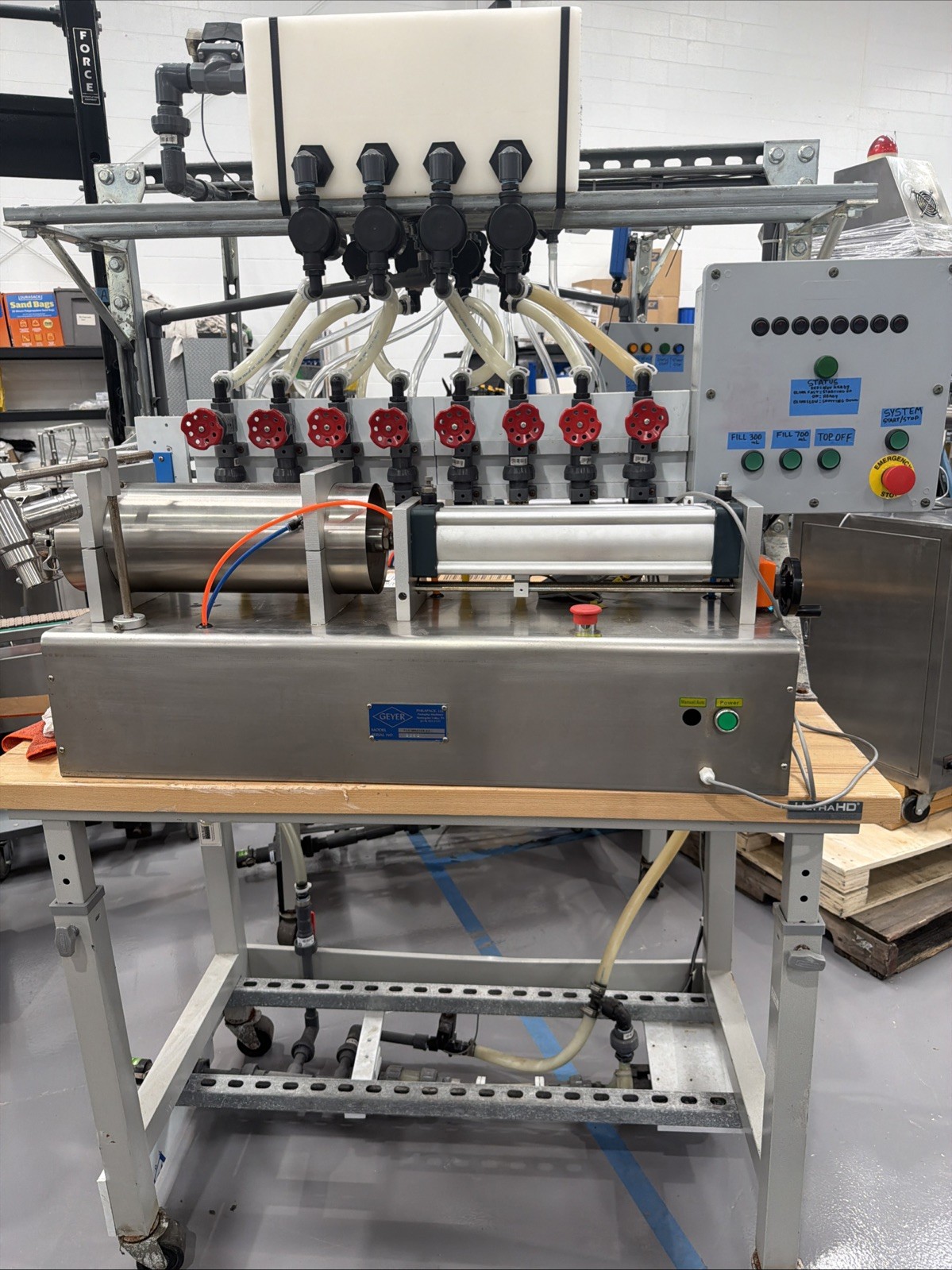 8 Head Liquid Dispenser Unit Custom Built