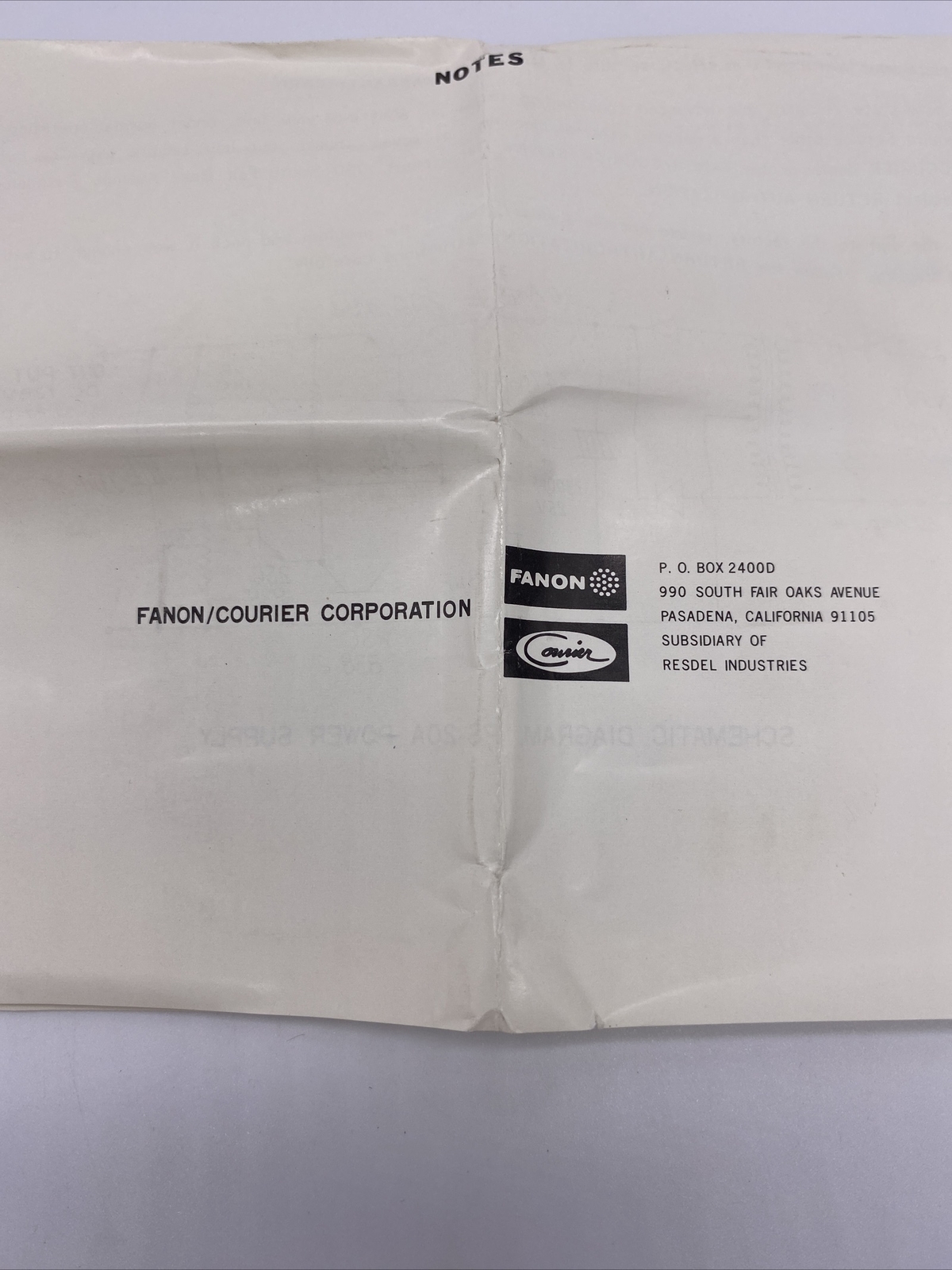 New In Box Fanon/Courier Regulated Power Supply PS-20A