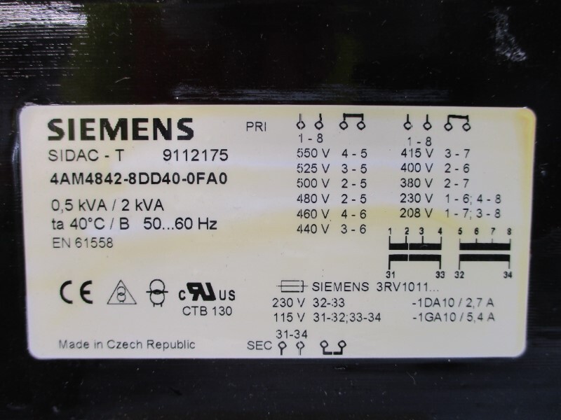 SIEMENS 4AM4842-8DD40-0FA0 550V UNMP