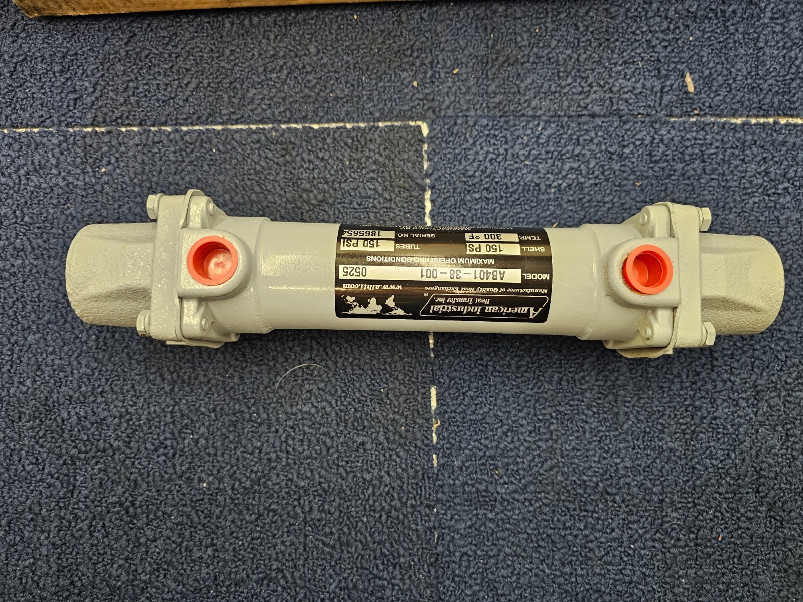American Industrial AB-401-38-001 Heat Exchanger 150PSI Shell 300F Temp 150PSI