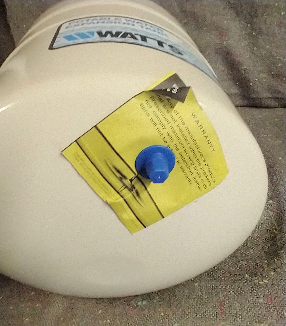 Watts 0067371 PLT-12 Potable Water Expansion Tank 4.5 Gallon, 150 PSI