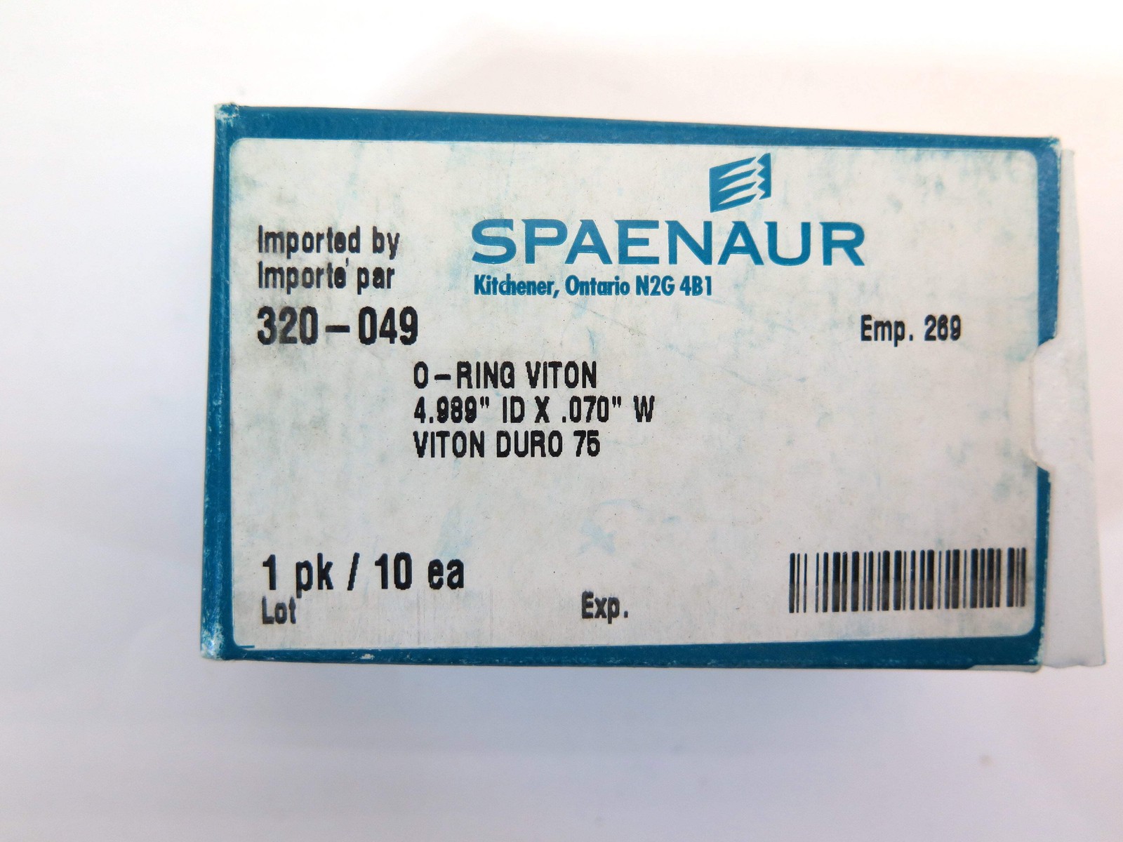 Spaenaur 320-049 O-Ring Viton Duro 75 4.989″ ID X 0.70 W