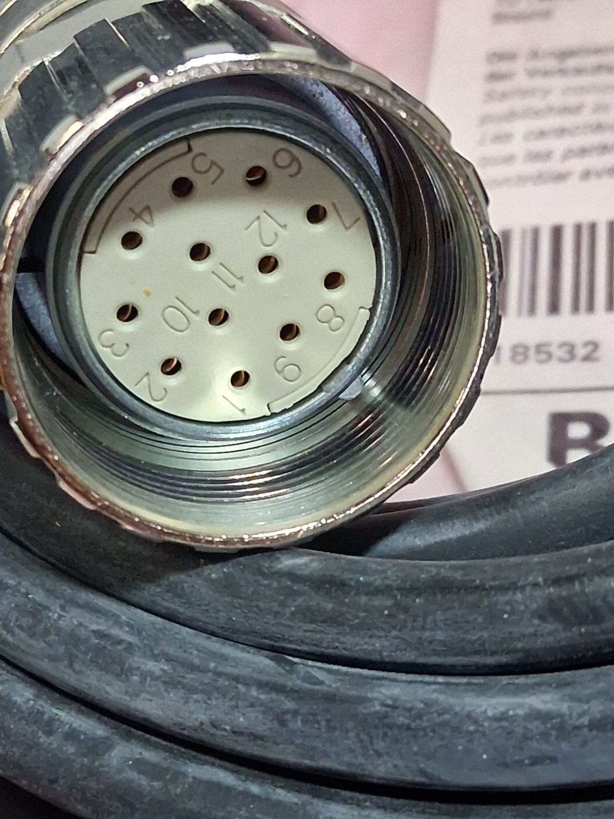 BAUMER 118532 CONNECTOR CABLE 12 PIN FEMALE NIB