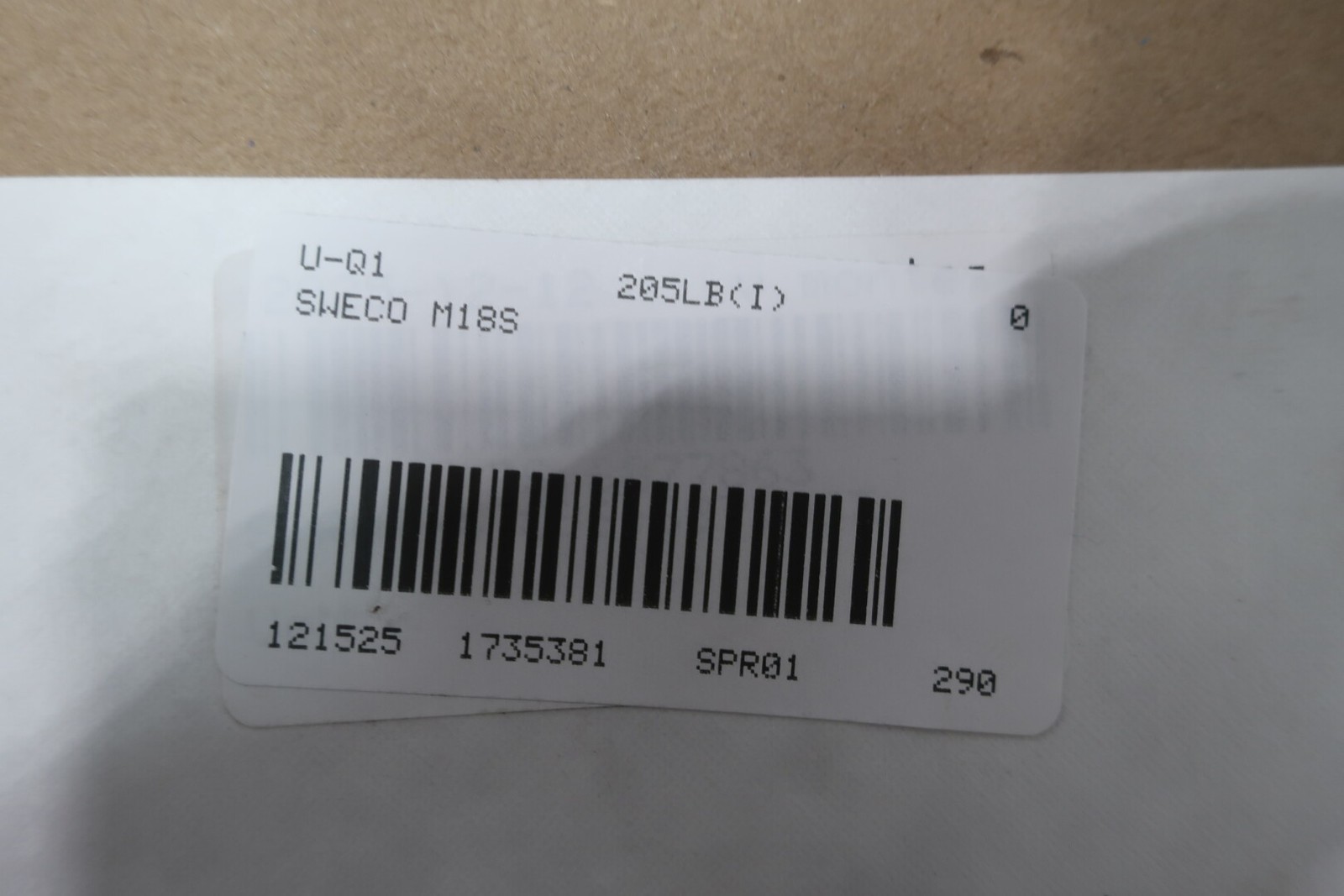 Sweco M18S Vibro-energy Mill 18in 460v-ac 3ph 0.5hp
