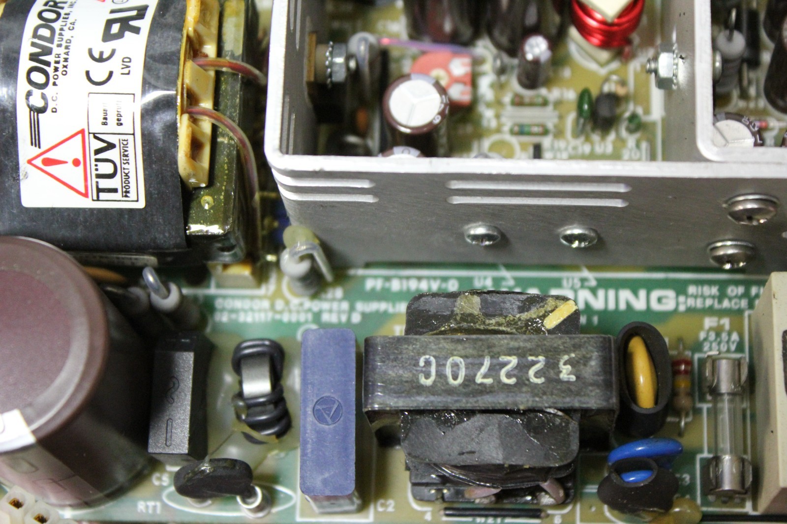 CONDOR DC POWER SUPPLY 02-32117-0001 REV. D PF-B194V-0