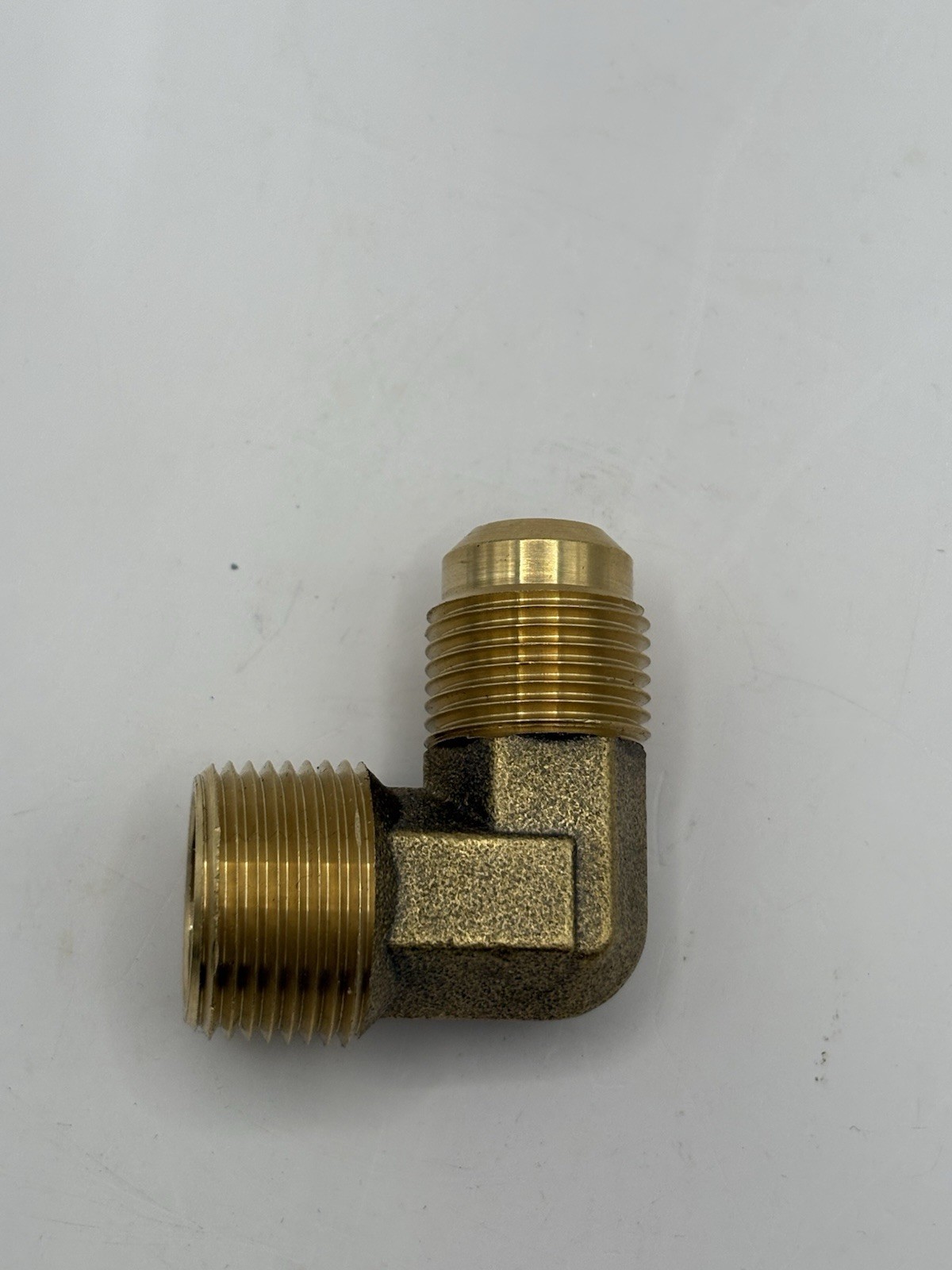 JB Industries E1-10E Brass 90 Degree Elbow, 5/8 Flare x 3/4 MPT