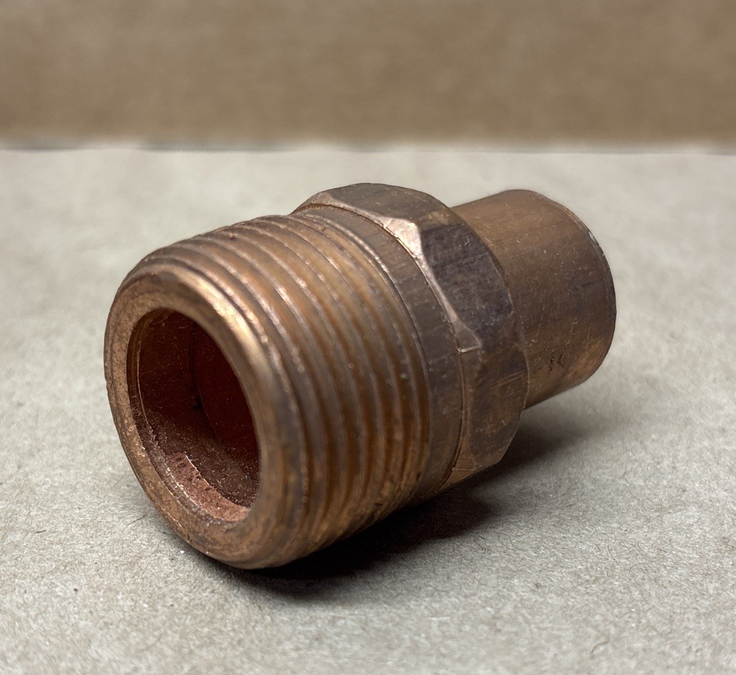 Mueller Industry W01145 Copper Pipe Adapter 7/8 x 1 OD (C x MPT) WC-401 Lot of 3