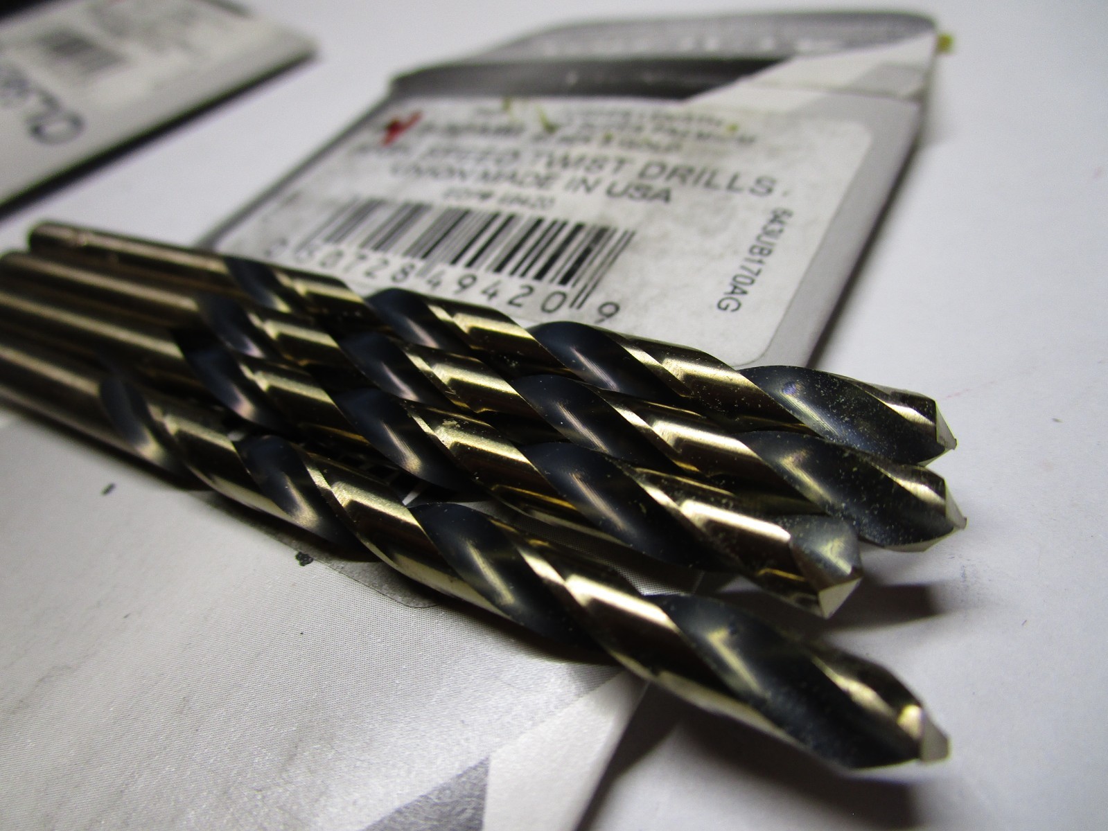 5.50mm x 95.0mm OAL 135° Split Black / Gold High Speed Steel Jobber Drill QTY 4