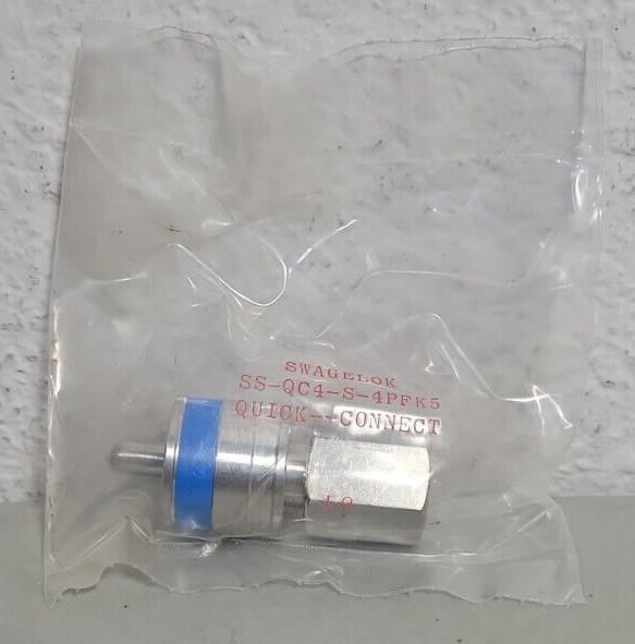 GENUINE Swagelok SS-QC4-S-4PFK5 Stainless Steel Quick Connect Keyed Stem