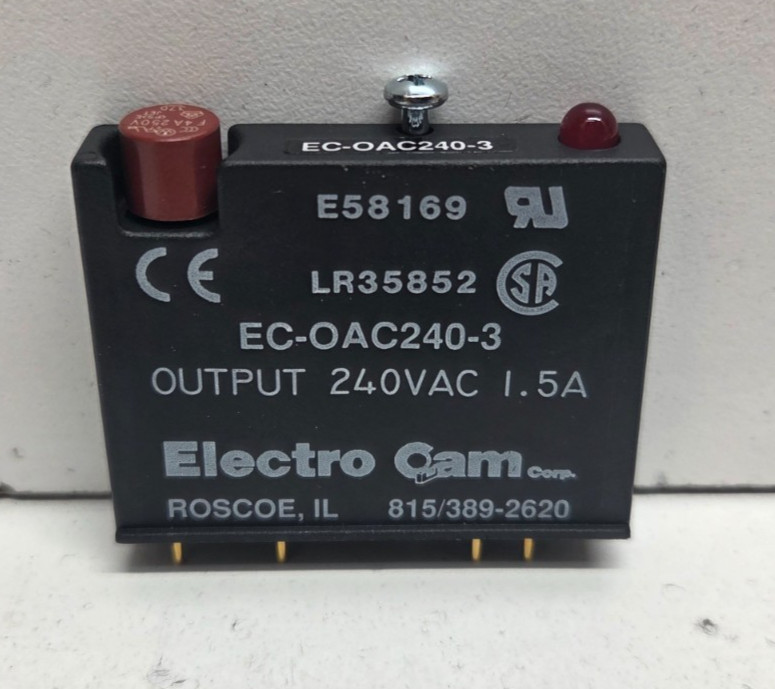 NEW NO BOX! ELECTRO CAM 1.5A 240V OUTPUT MODULE EC-OAC240-3