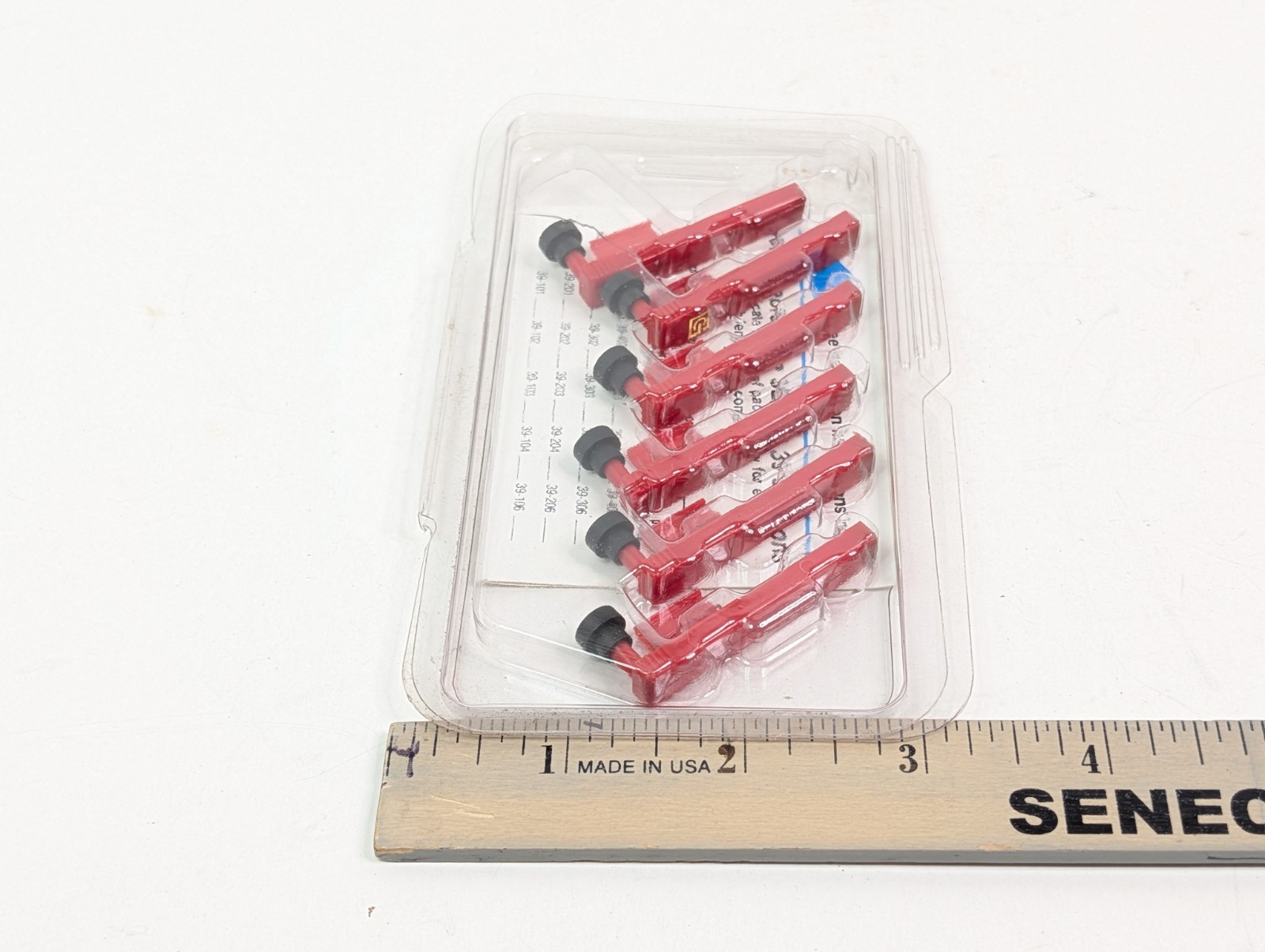 Graphic Controls Series 39 Disposable Snap-on Markers 82-39-0206-06 Red New