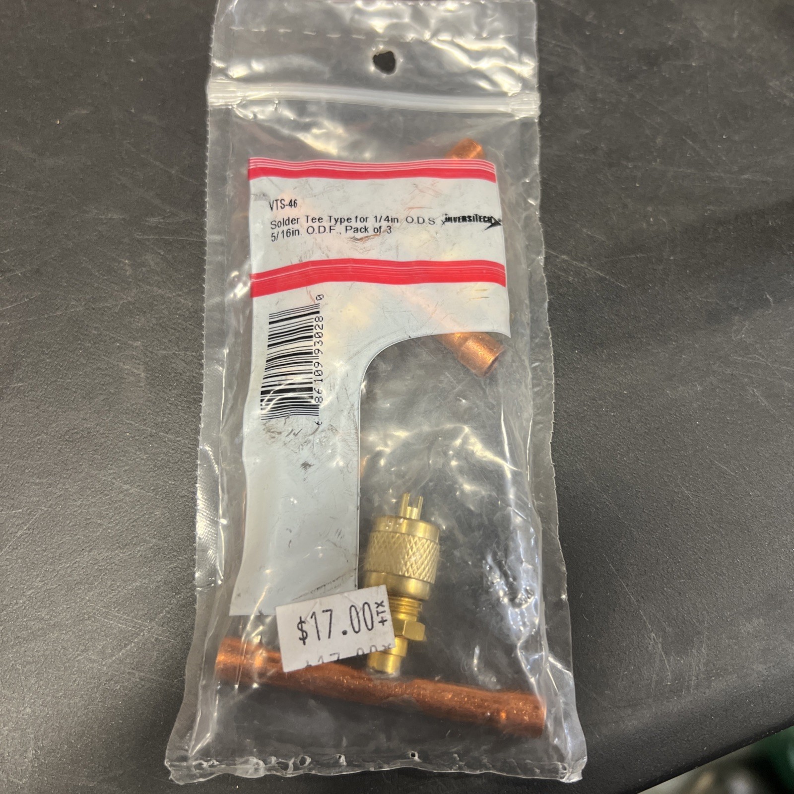 Diversitech Vts-46 Access Fittings 1/4” Ods Solder Tee Type