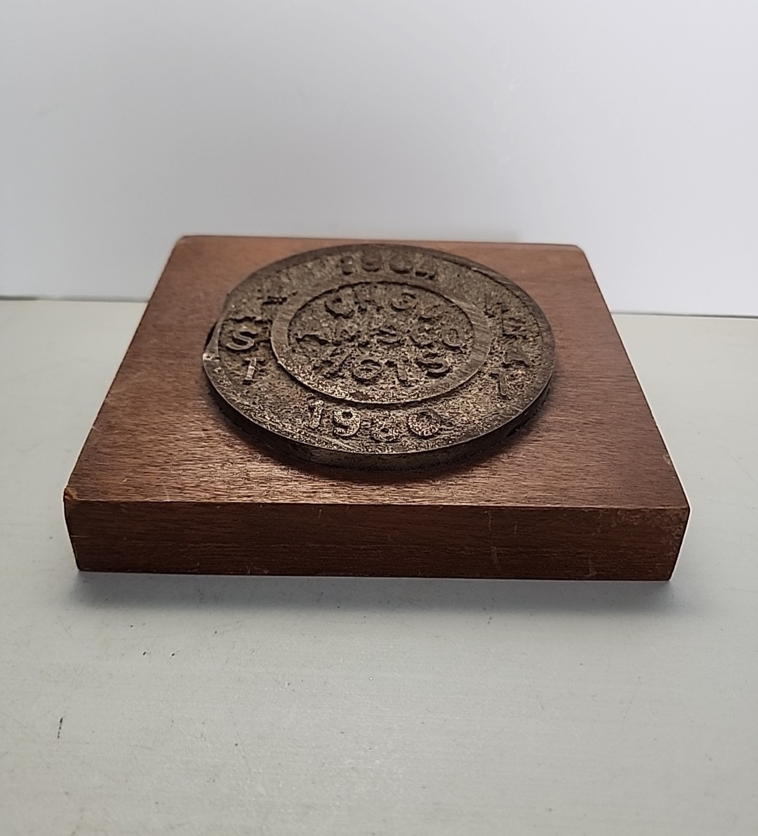 1904-1980 Amsco Chicago Heights Last Heat Presentation Plaque
