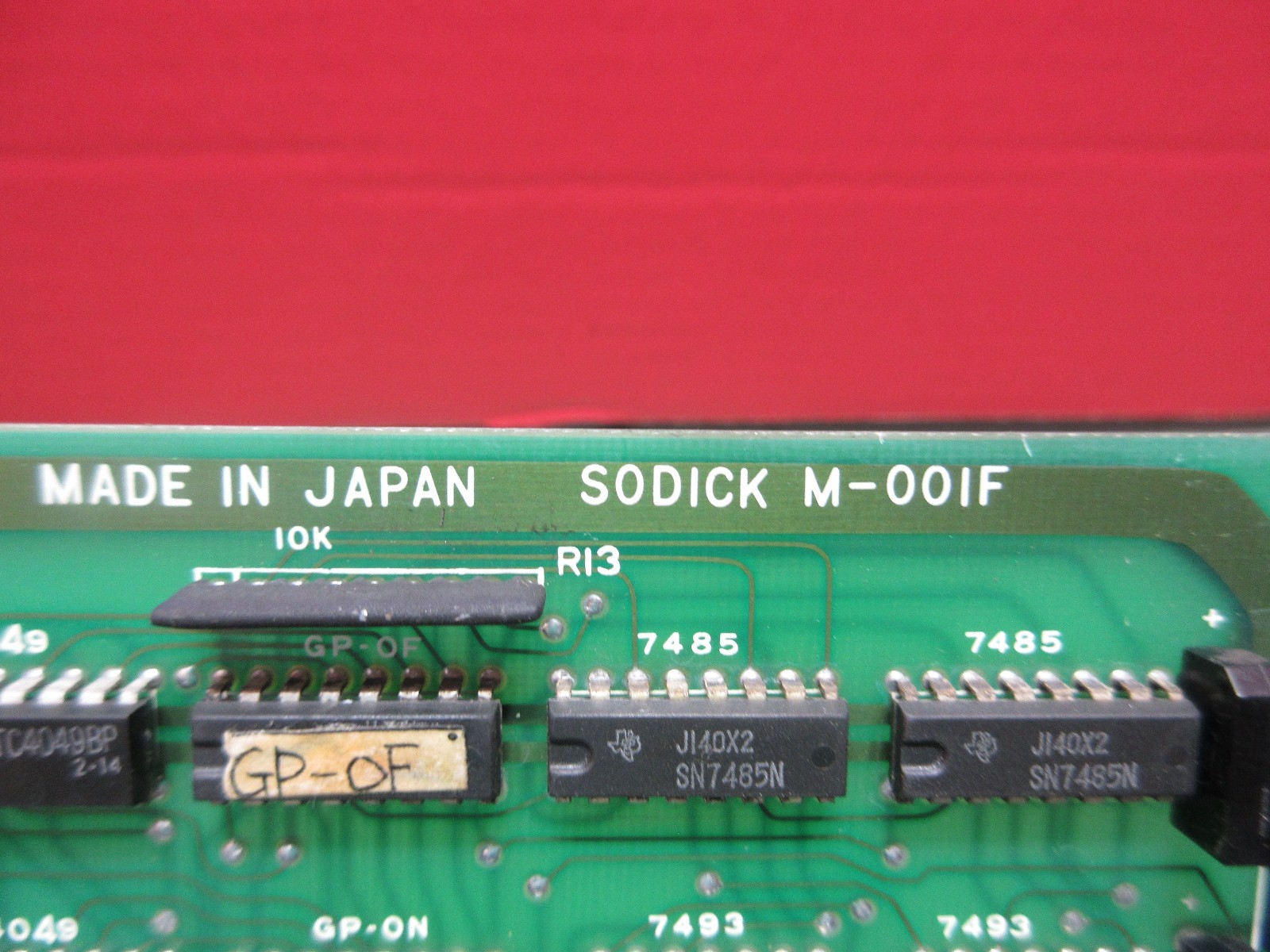 SODICK MORICOS CIRCUIT BOARD UNIT M-001F CNC EDM M-OO1F FS-30