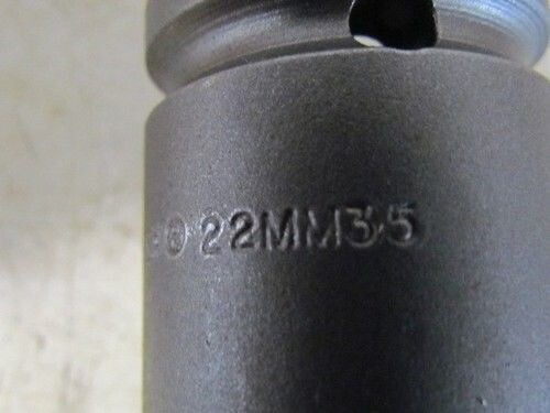 Apex USA 22MM35 22 mm 1/2″ Drive 6 pt Deep Well Socket NEW